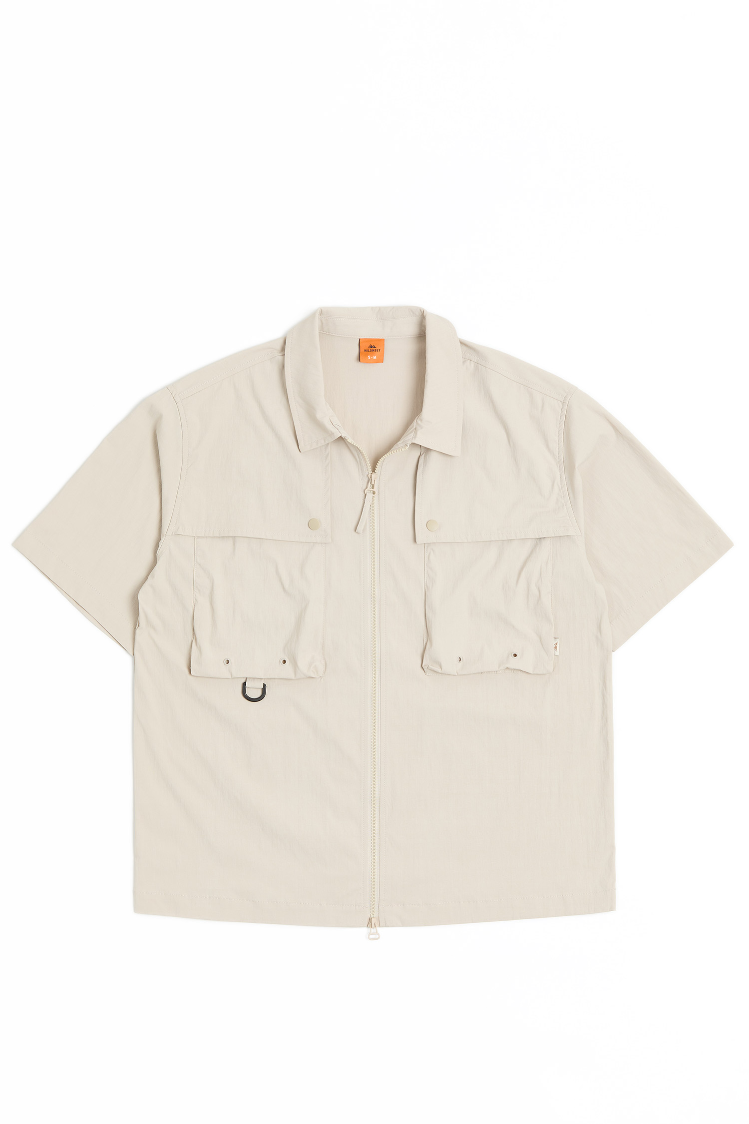 方格紋 棉感短袖襯衫