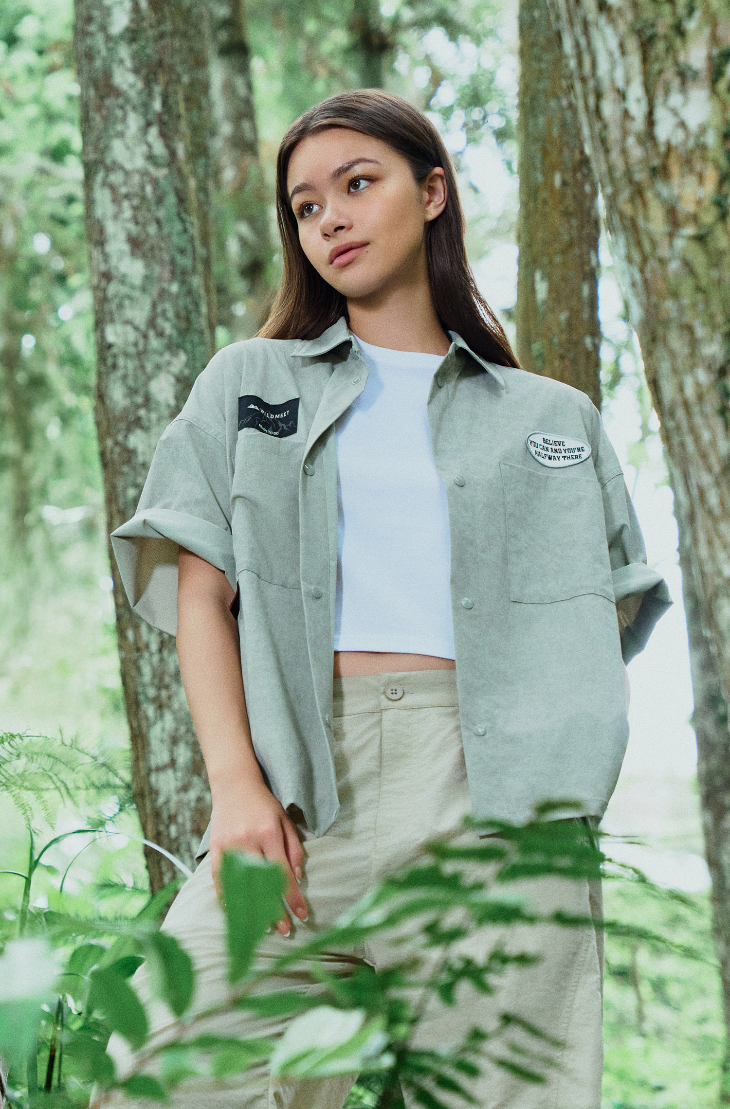 無畏挑戰 扎染四面彈短袖襯衫