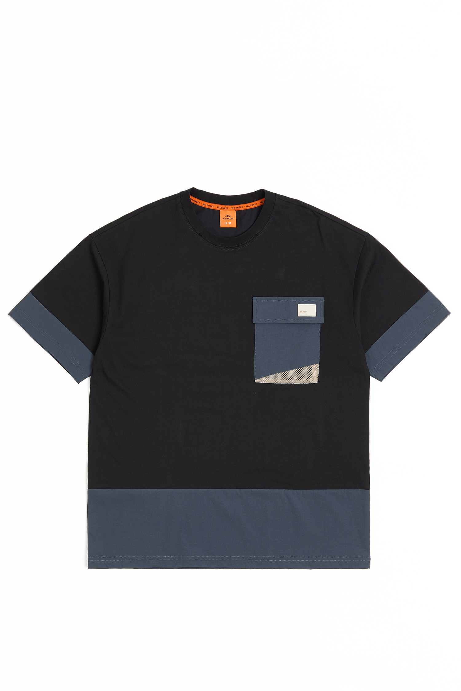 拼接貼袋 舒適乾爽短袖上衣