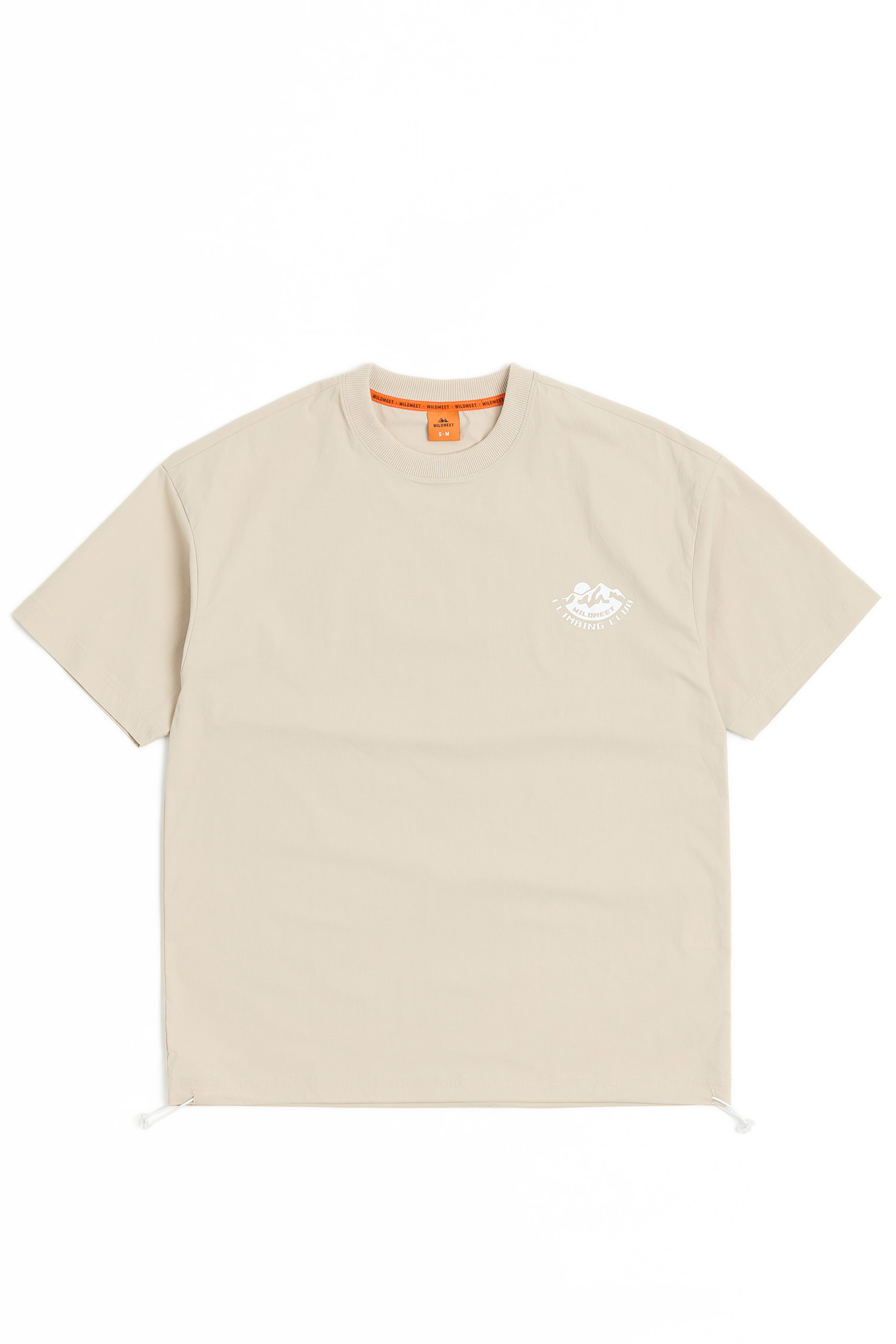 夢行山路 細紋彈性短袖上衣