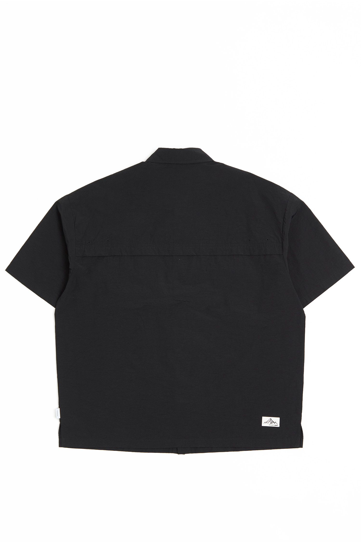 拼接貼袋 透氣短袖襯衫