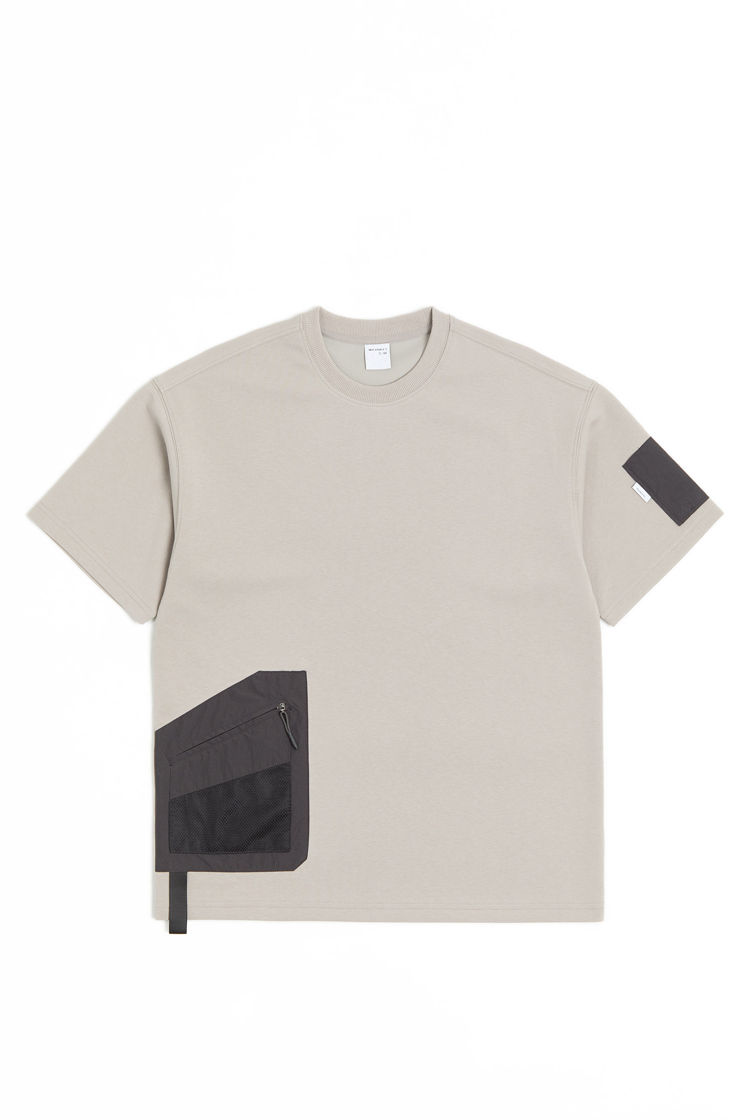 拼接貼袋 舒適棉感短袖上衣