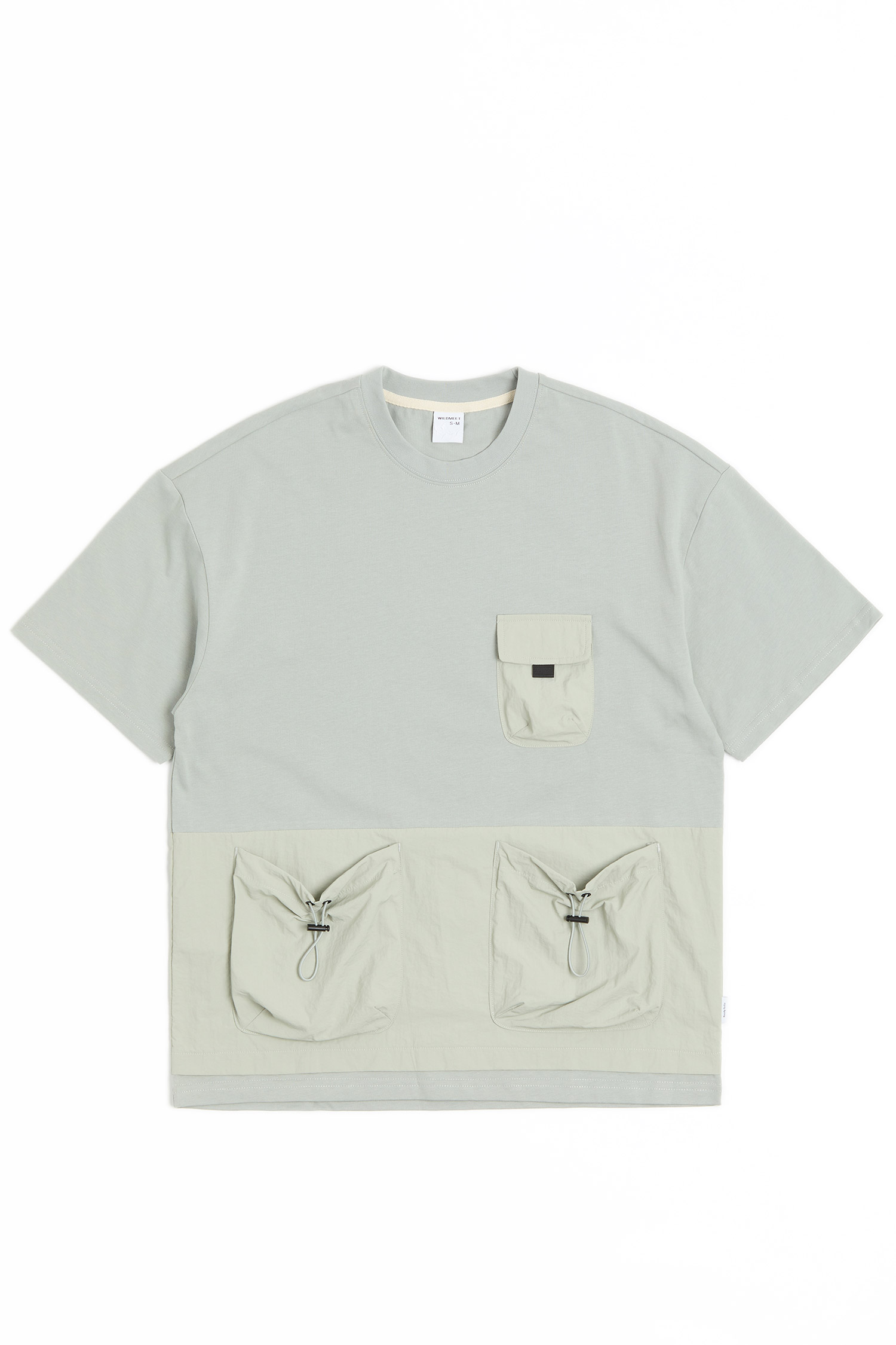 異材質拼接 涼感短袖上衣