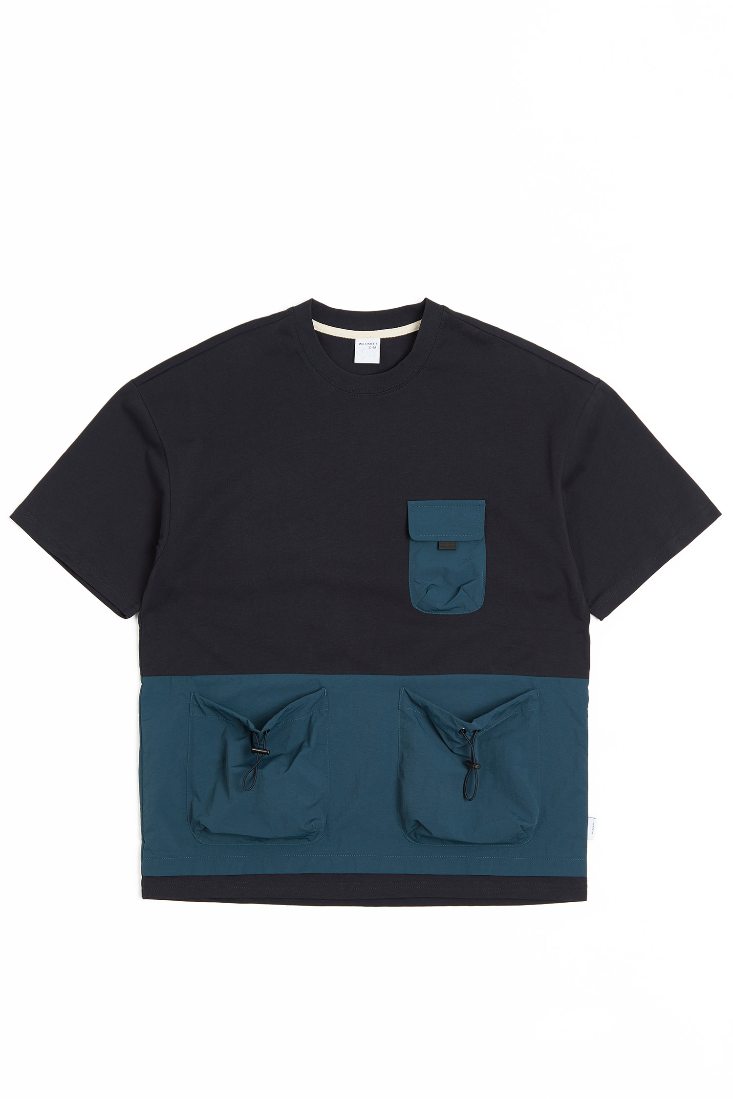 異材質拼接 涼感短袖上衣