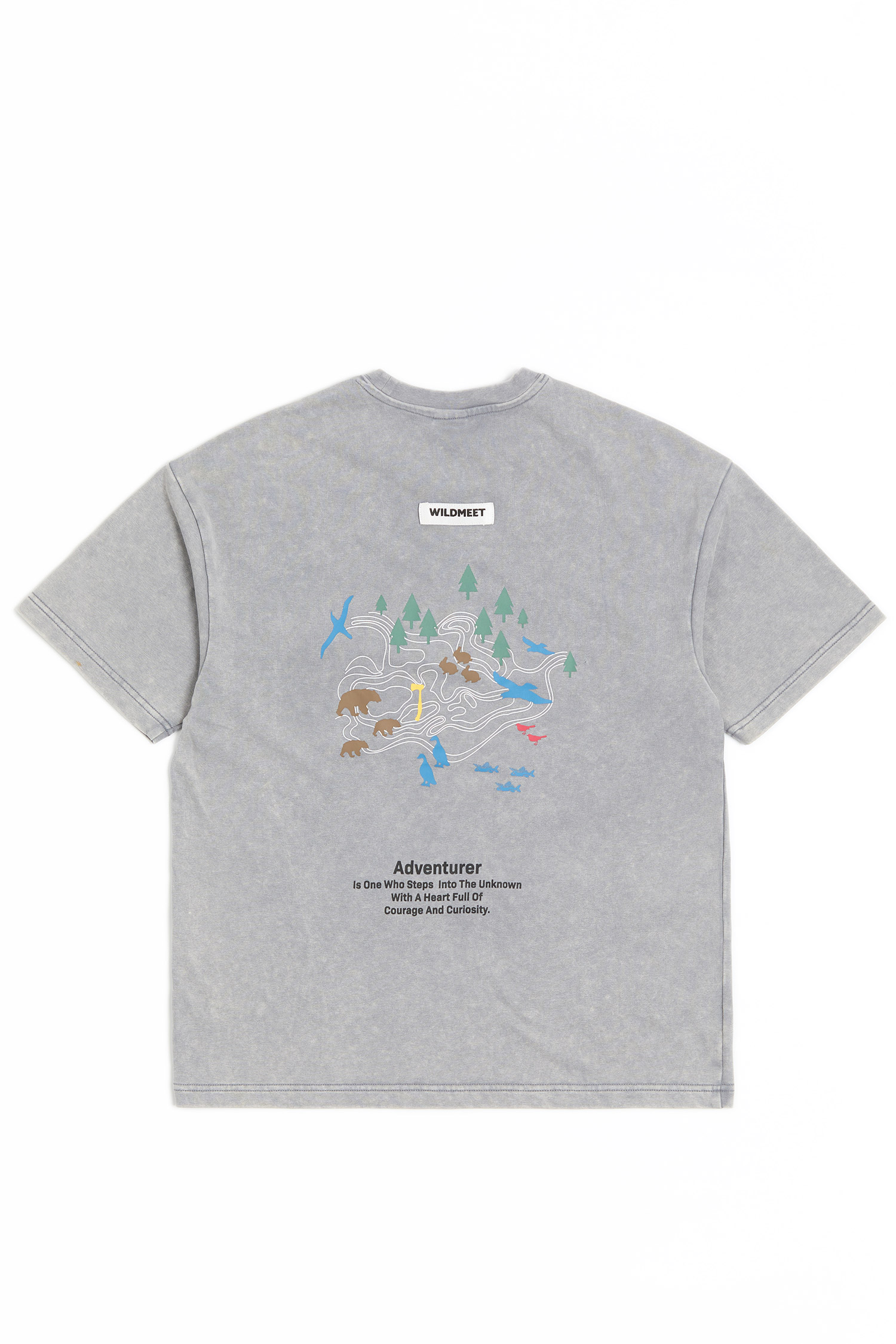 未知小徑 水洗短袖上衣