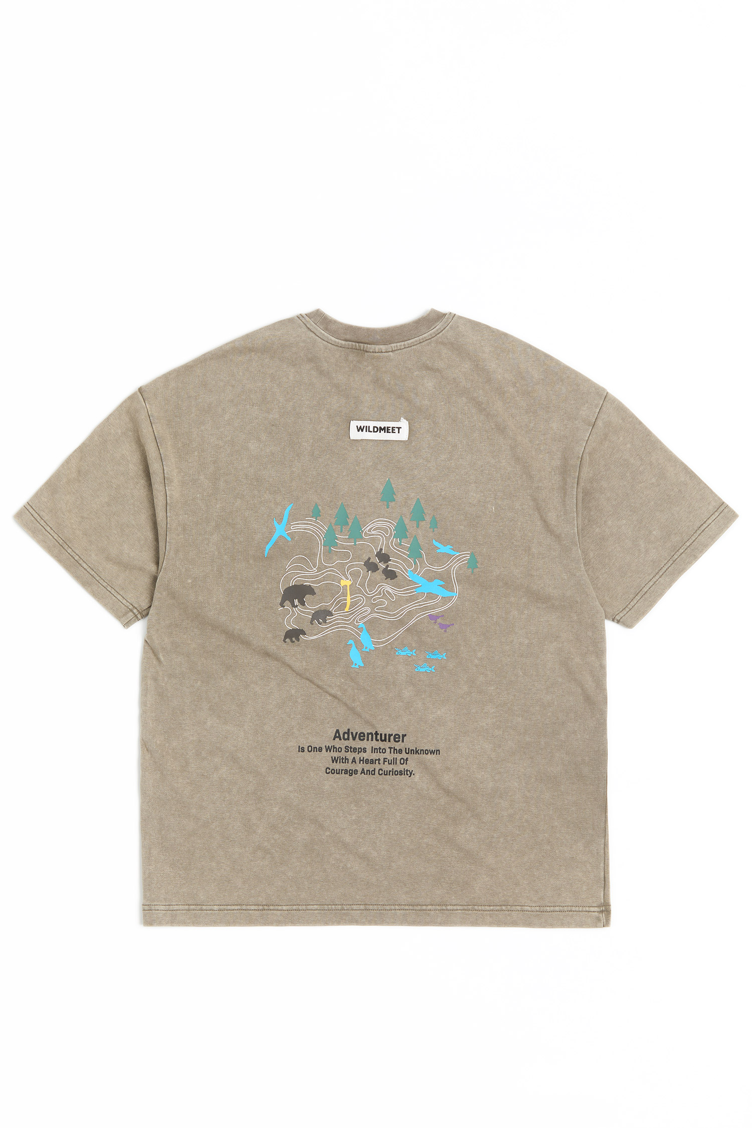 未知小徑 水洗短袖上衣