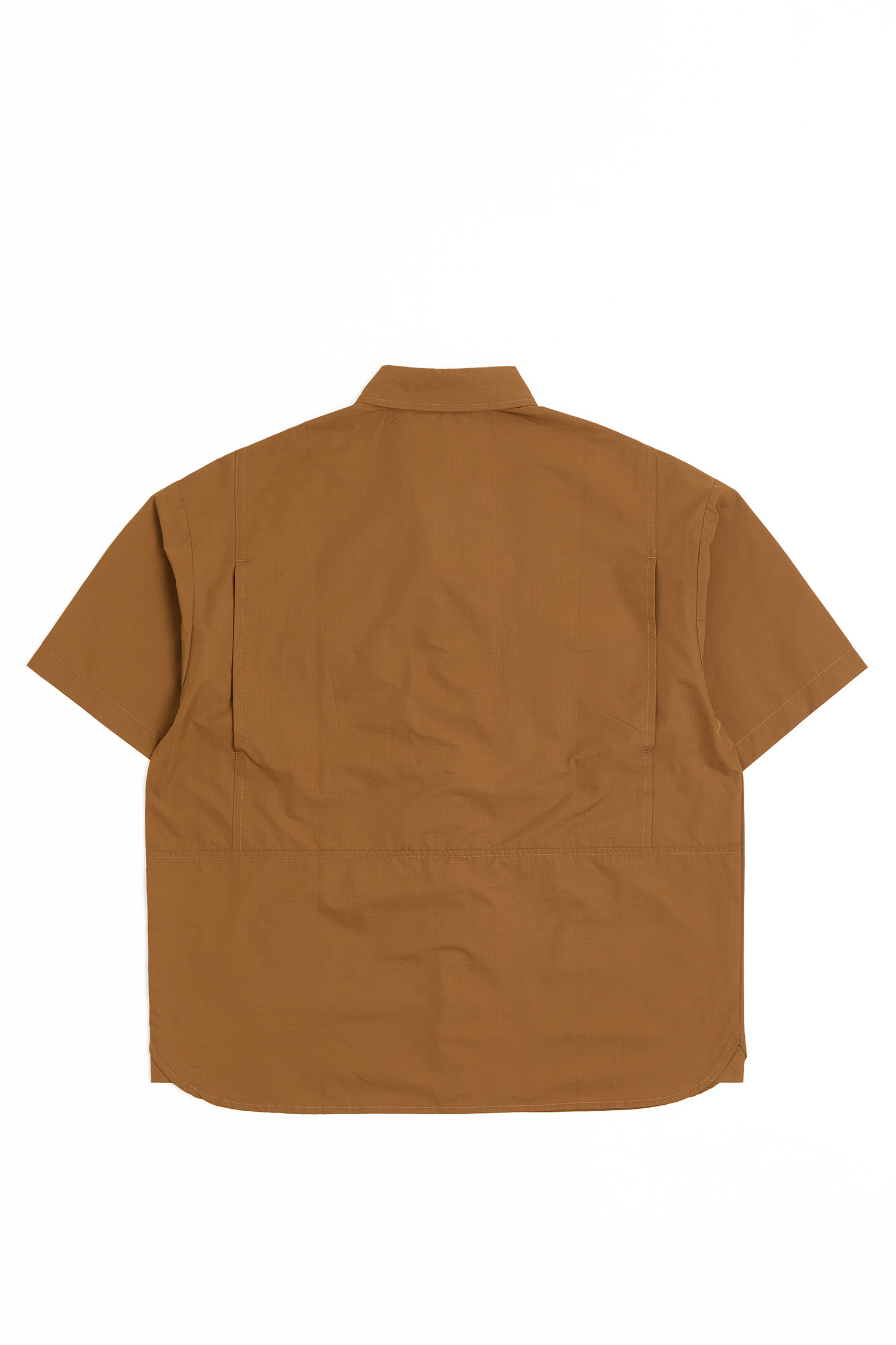 拼色口袋 輕量機能短袖襯衫