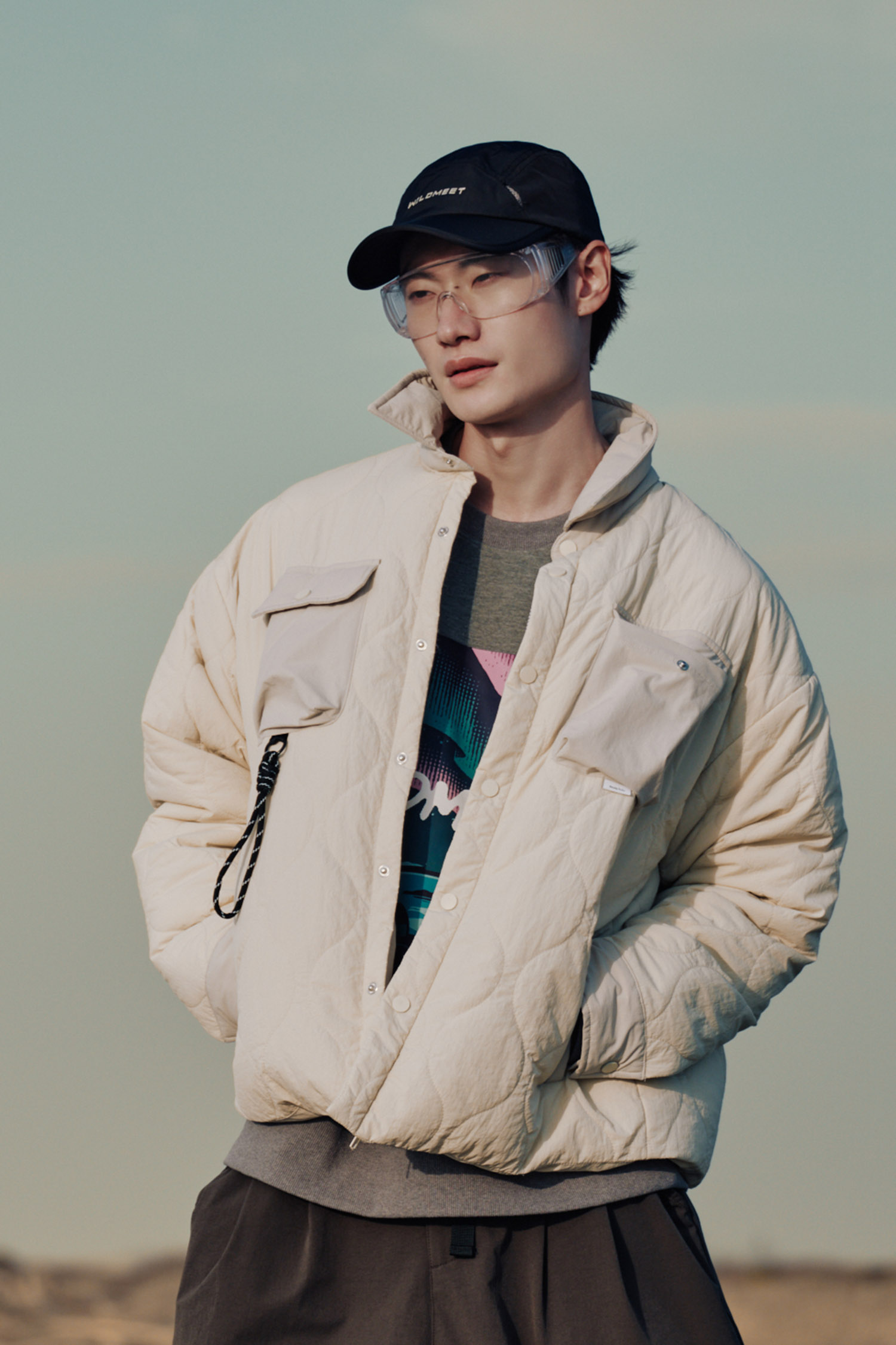 絎縫壓紋 鋪棉保暖長袖外套