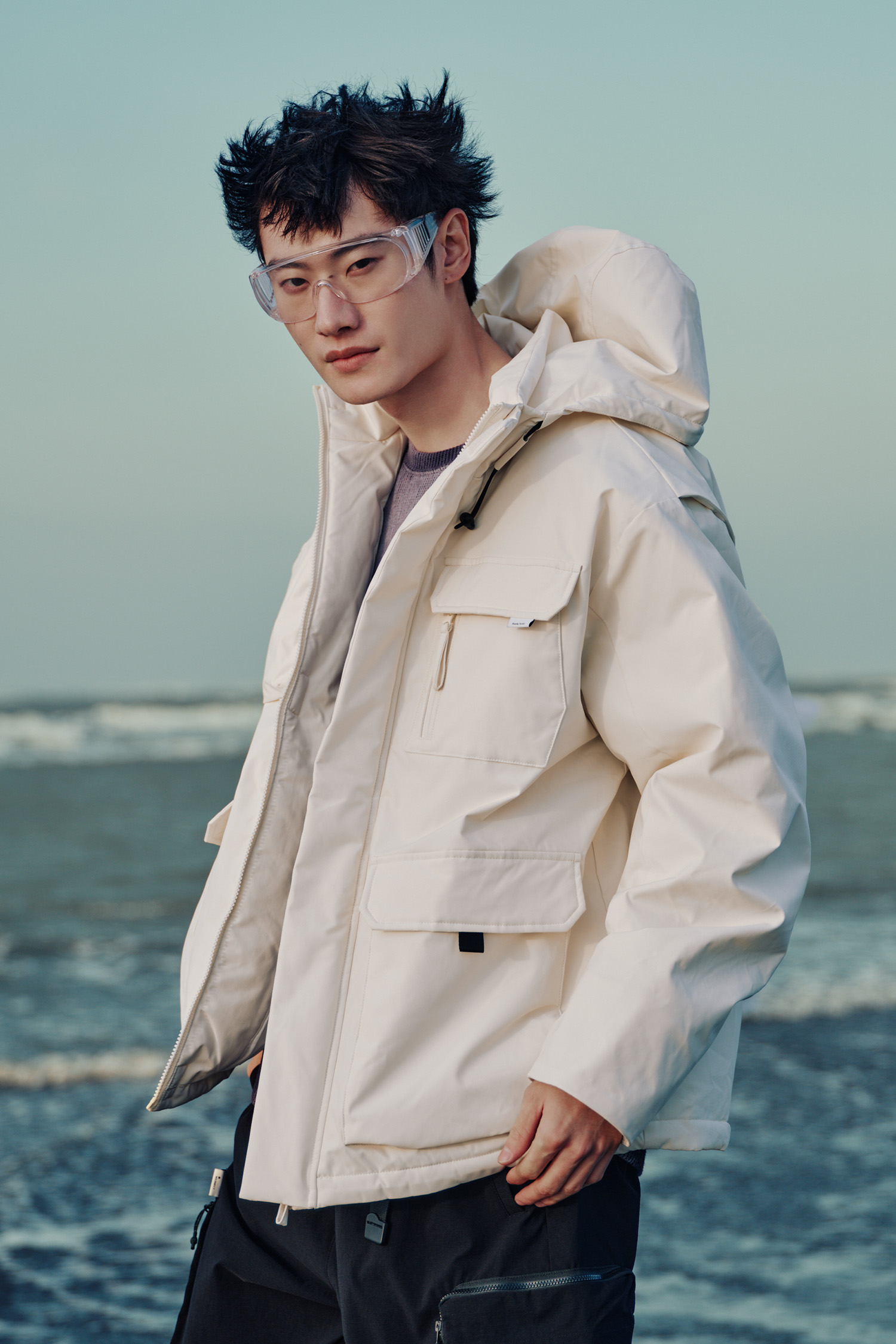 戶外機能 防潑水鋪棉外套