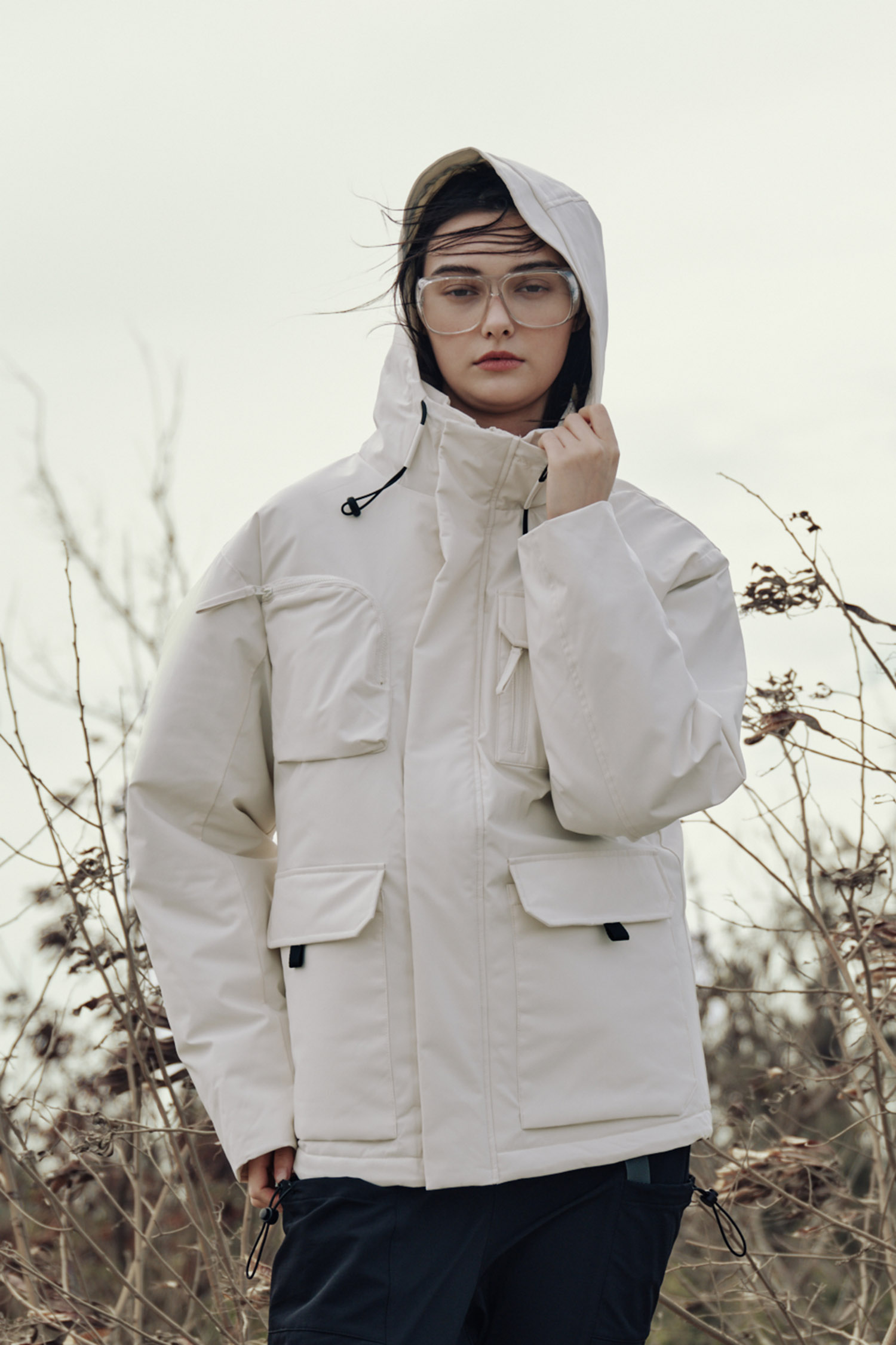 戶外機能 防潑水鋪棉外套