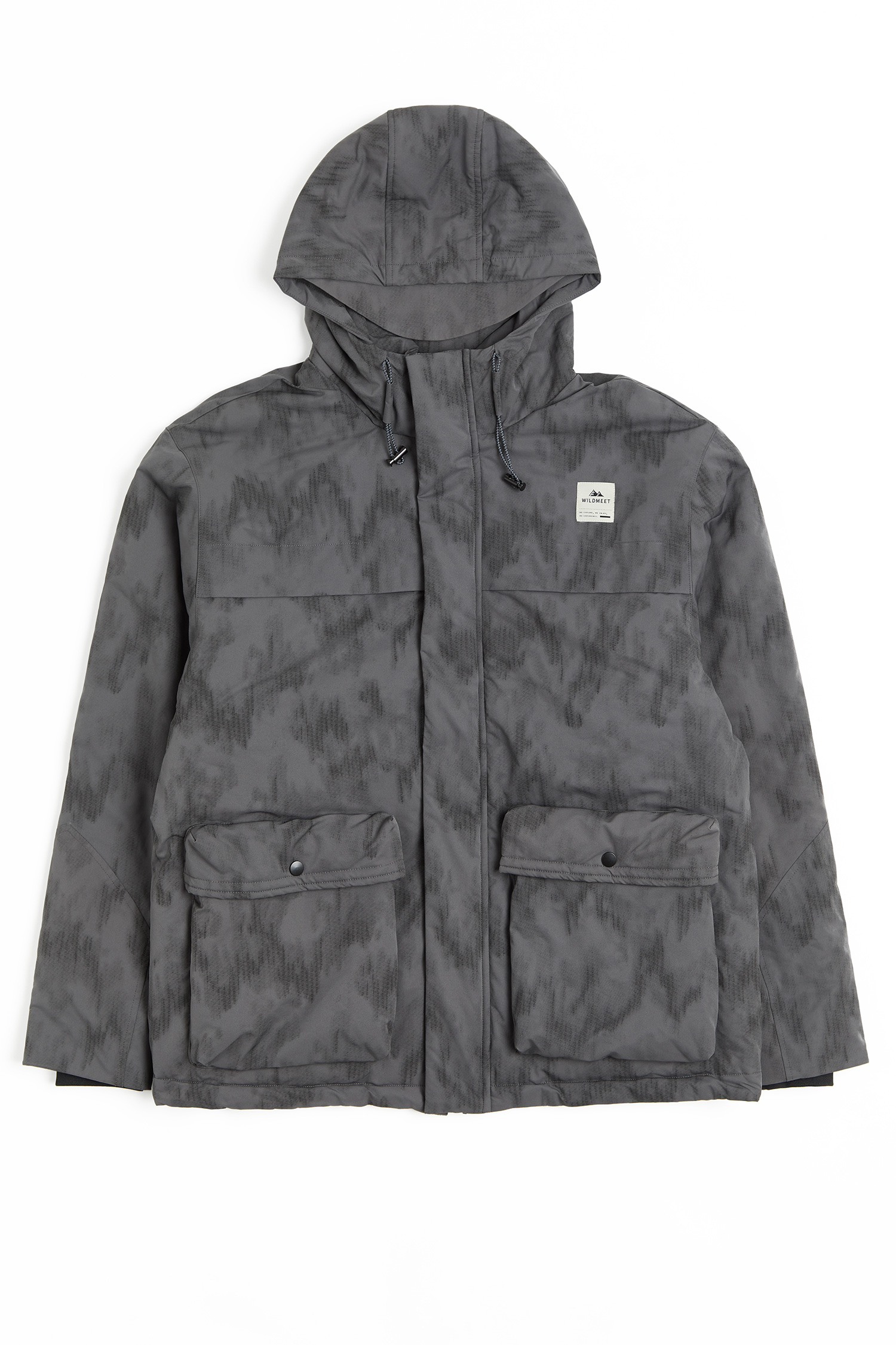 機能扎染鋪棉 連帽外套