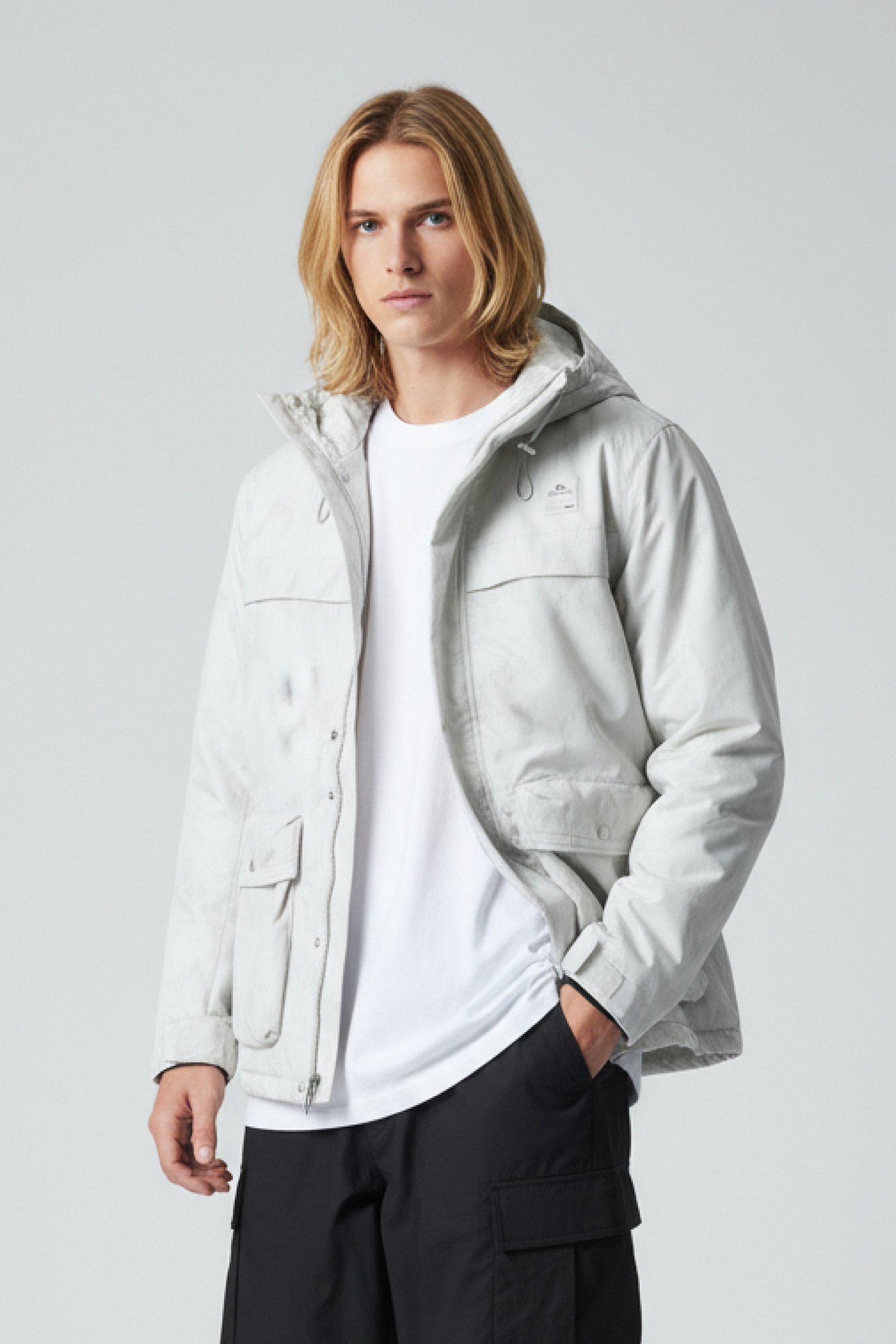 機能扎染鋪棉 連帽外套