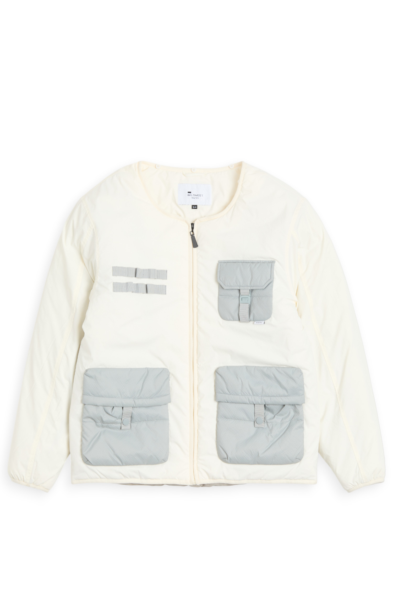 二用式 機能多口袋鋪棉外套(可收帽)