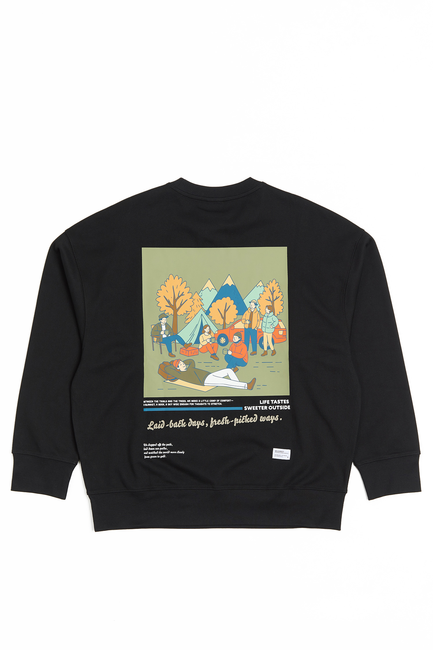 戶外生活 厚磅斜紋長袖上衣