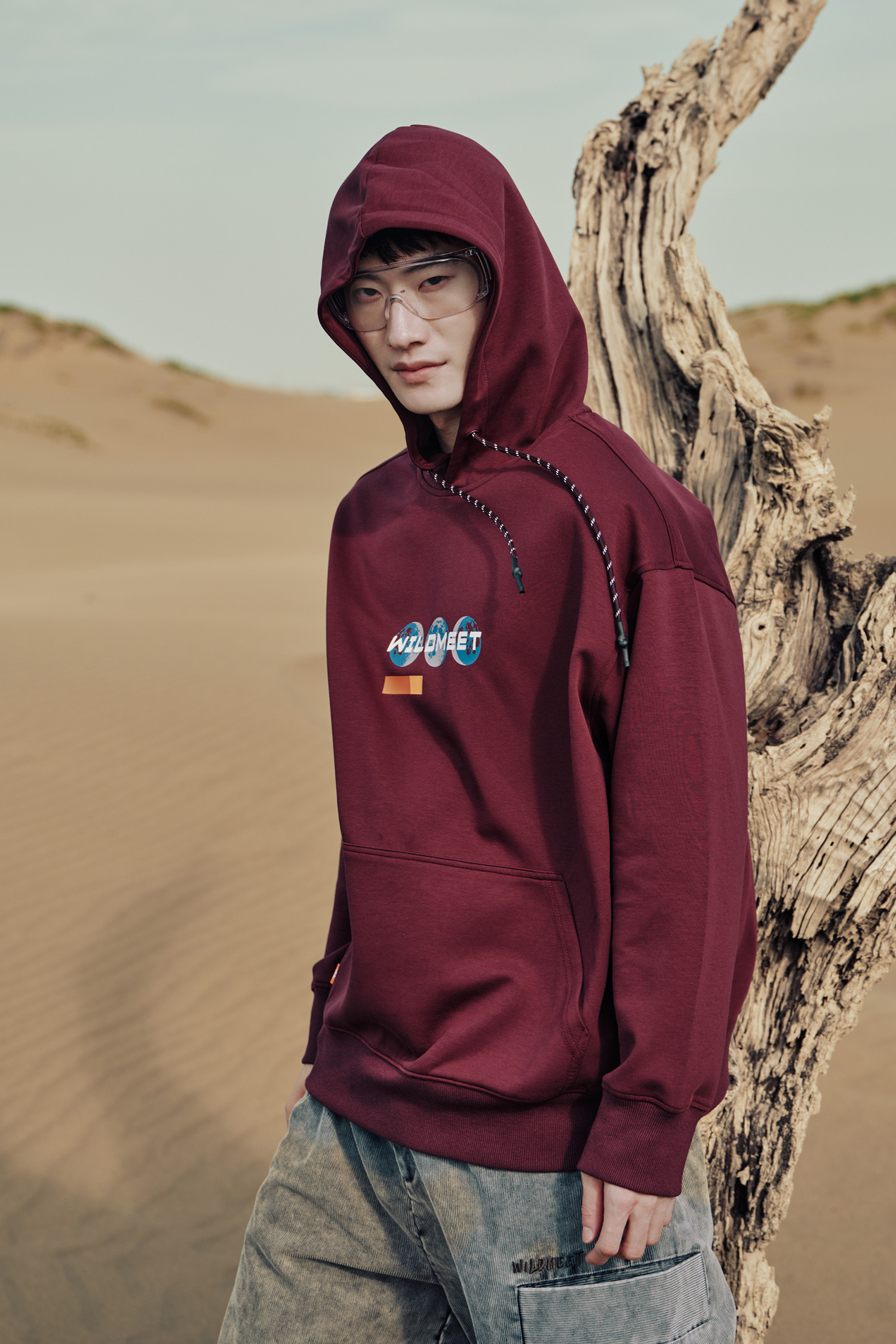 太陽風暴 空氣層連帽長袖上衣