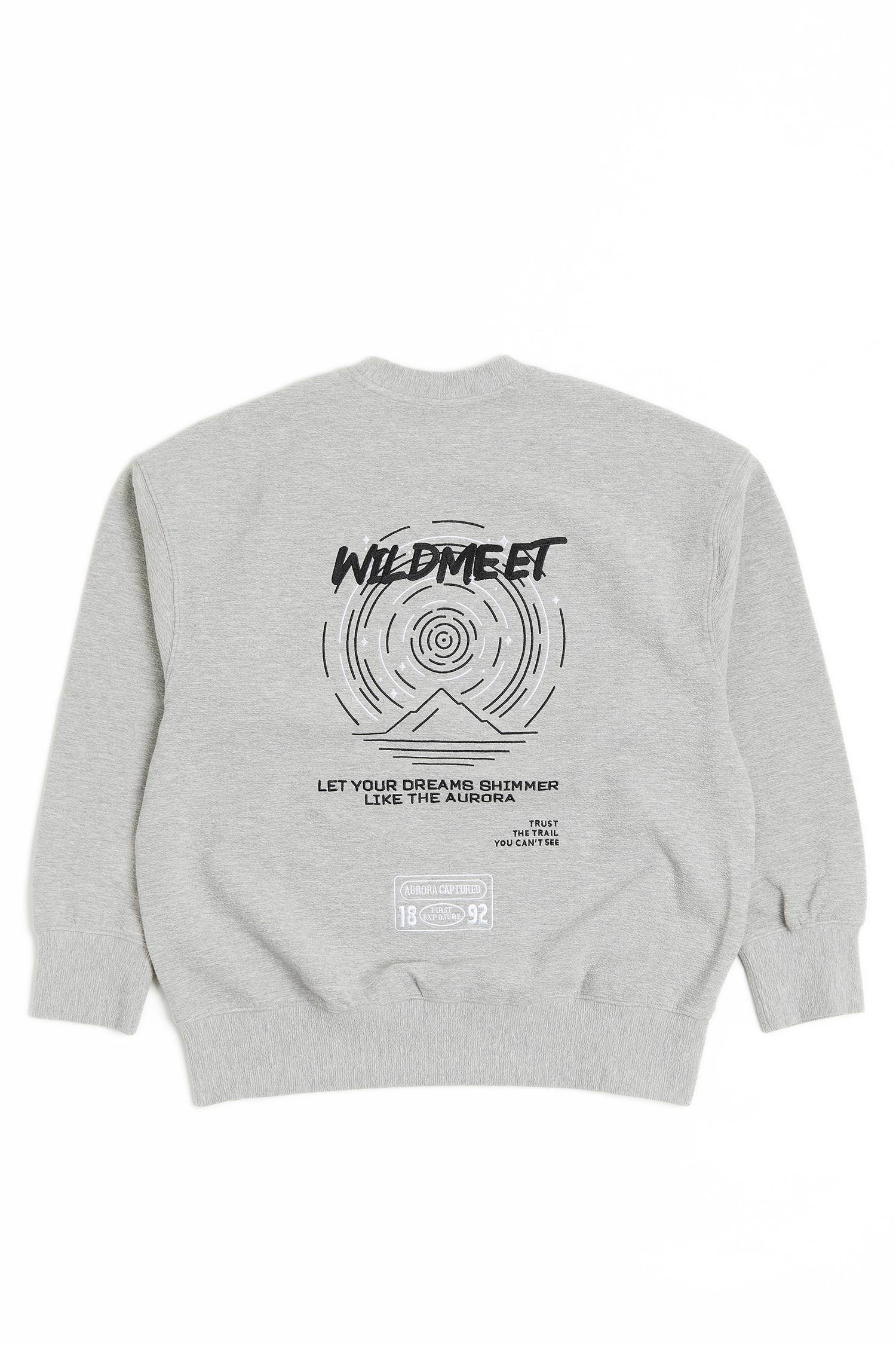 極光刺繡 空氣層長袖上衣