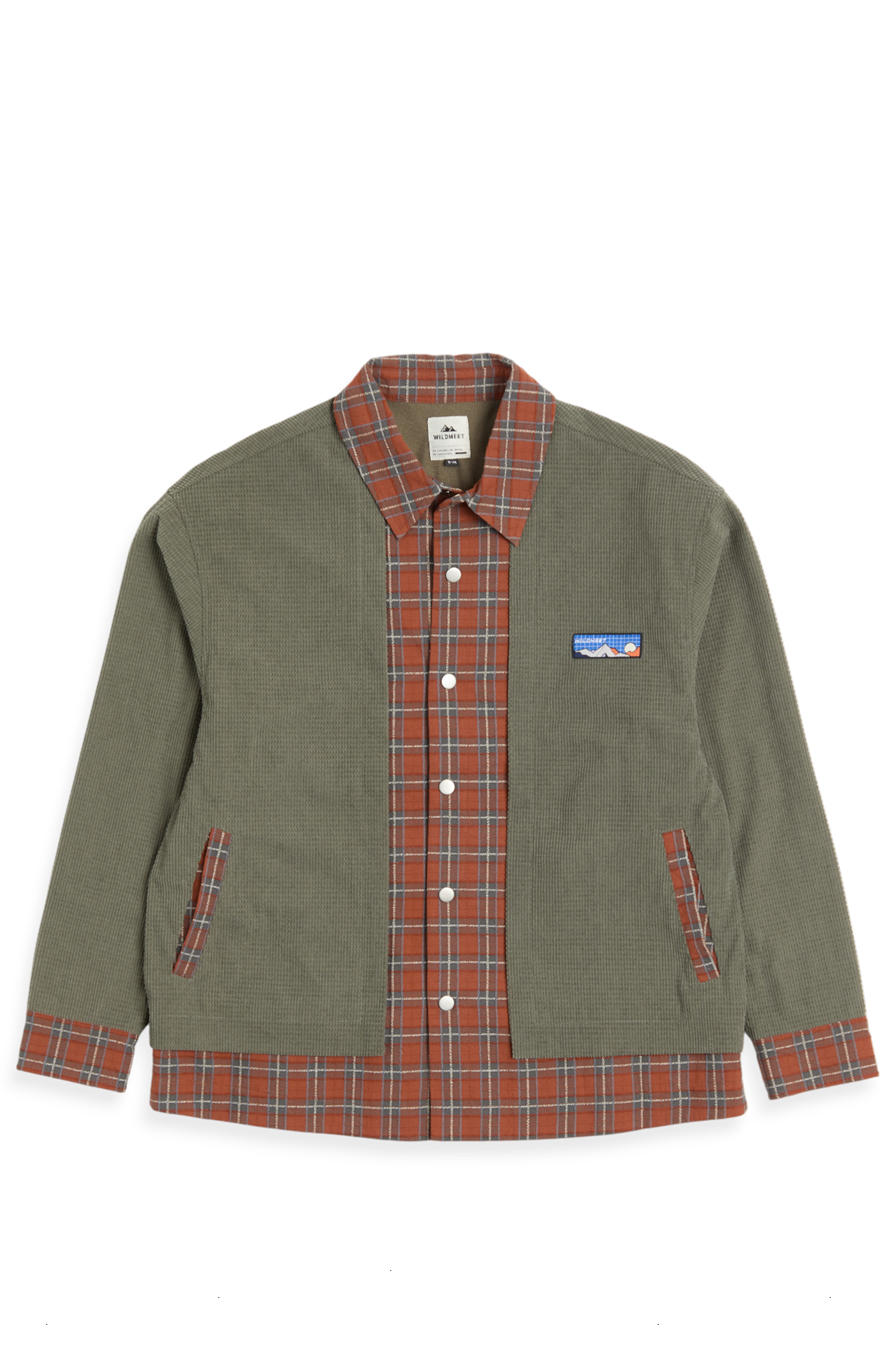 山系古著感 格紋機能保暖外套