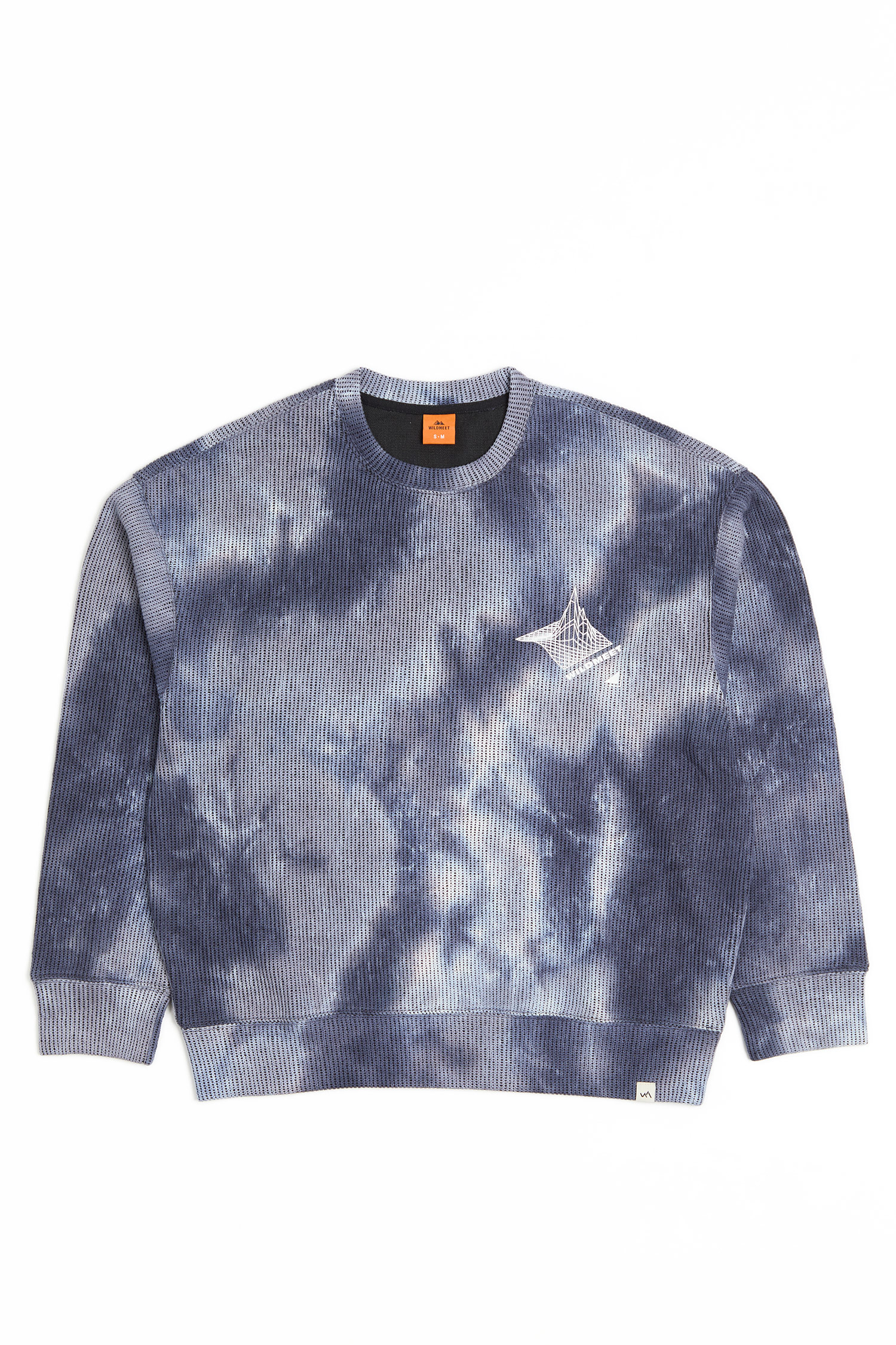 星際引力 扎染針織 圓領長袖上衣