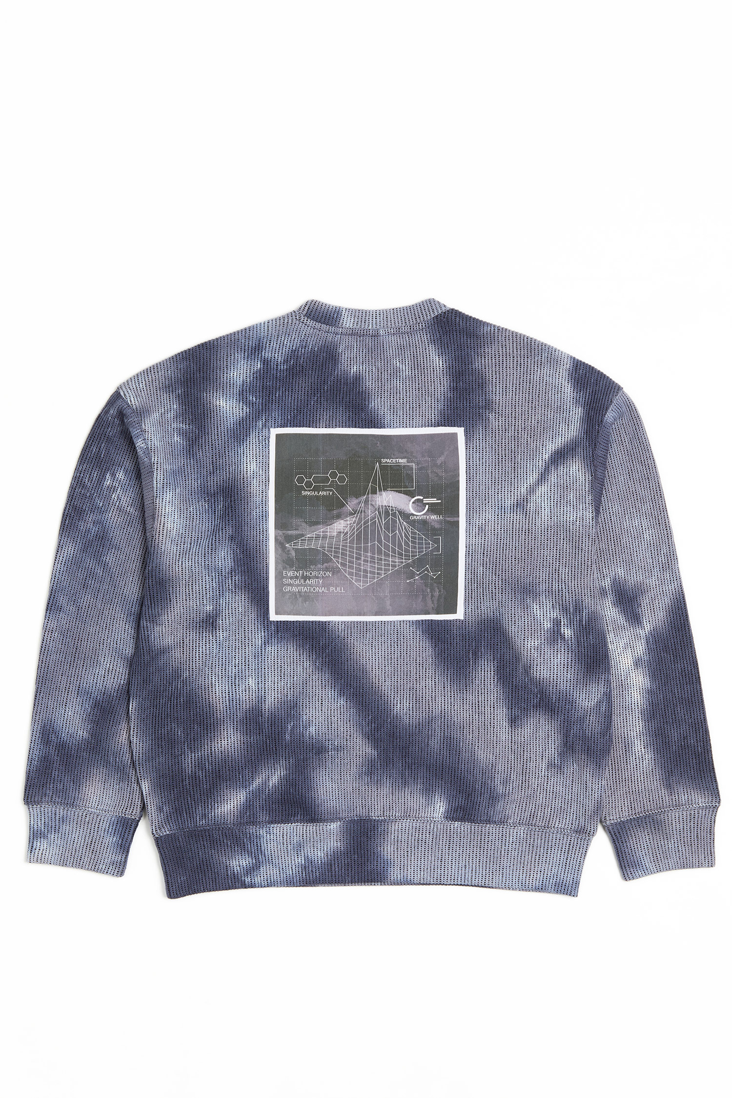 星際引力 扎染針織 圓領長袖上衣