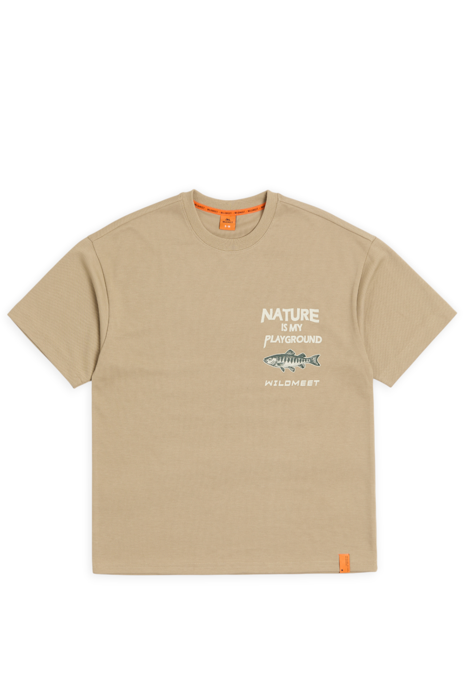 交織菱紋鱒魚短袖上衣