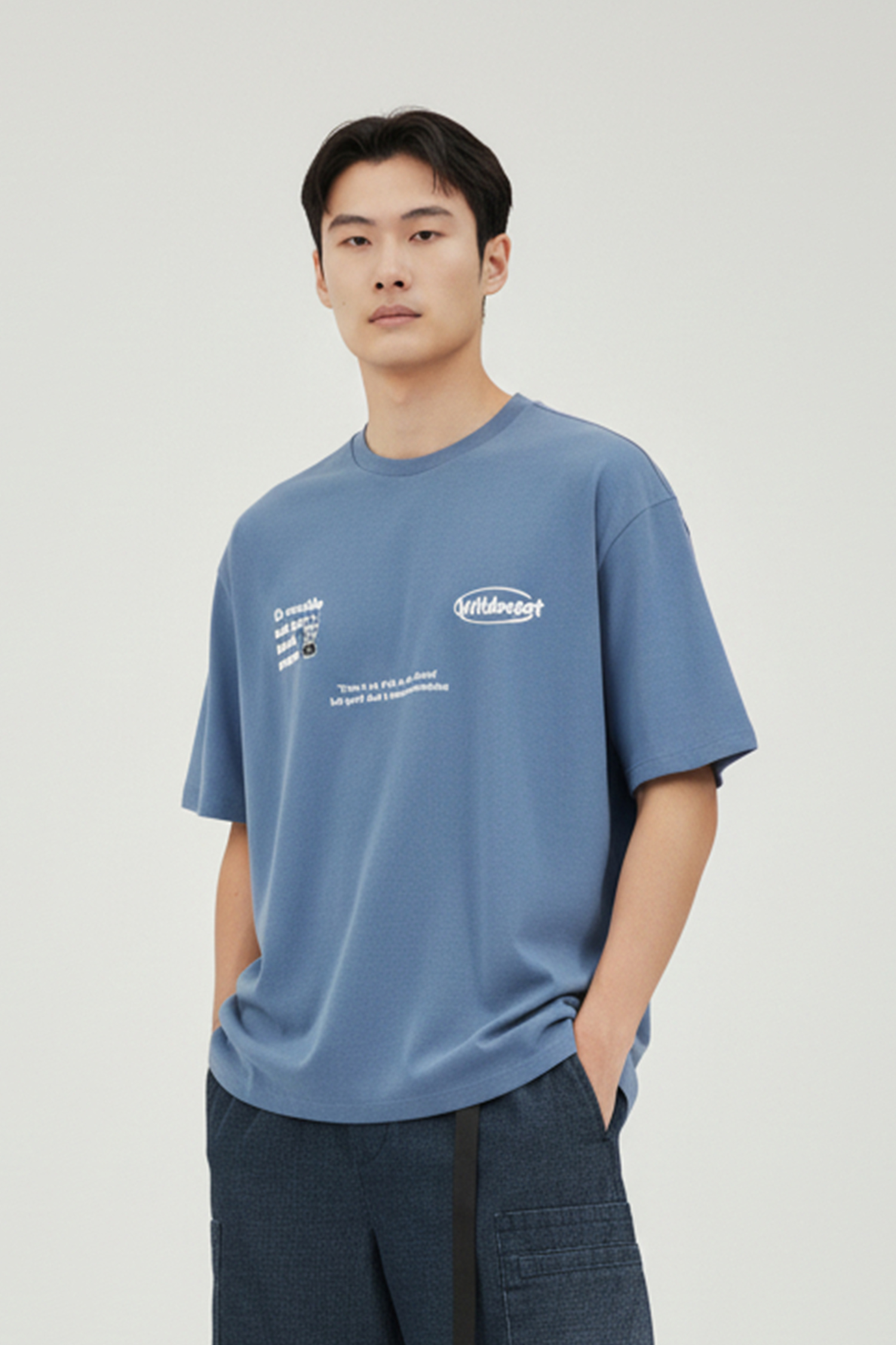 戶外裝備指南 針織牛仔短袖上衣