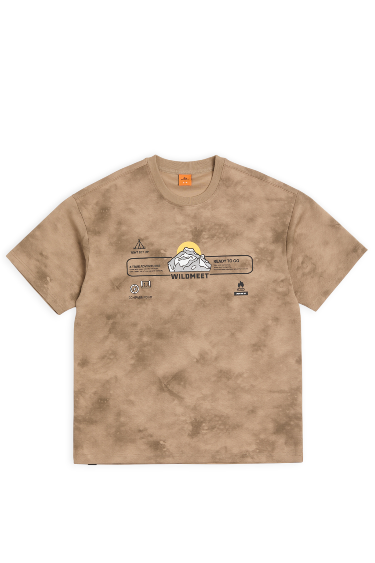 凹逗咖 扎染空氣層短袖上衣