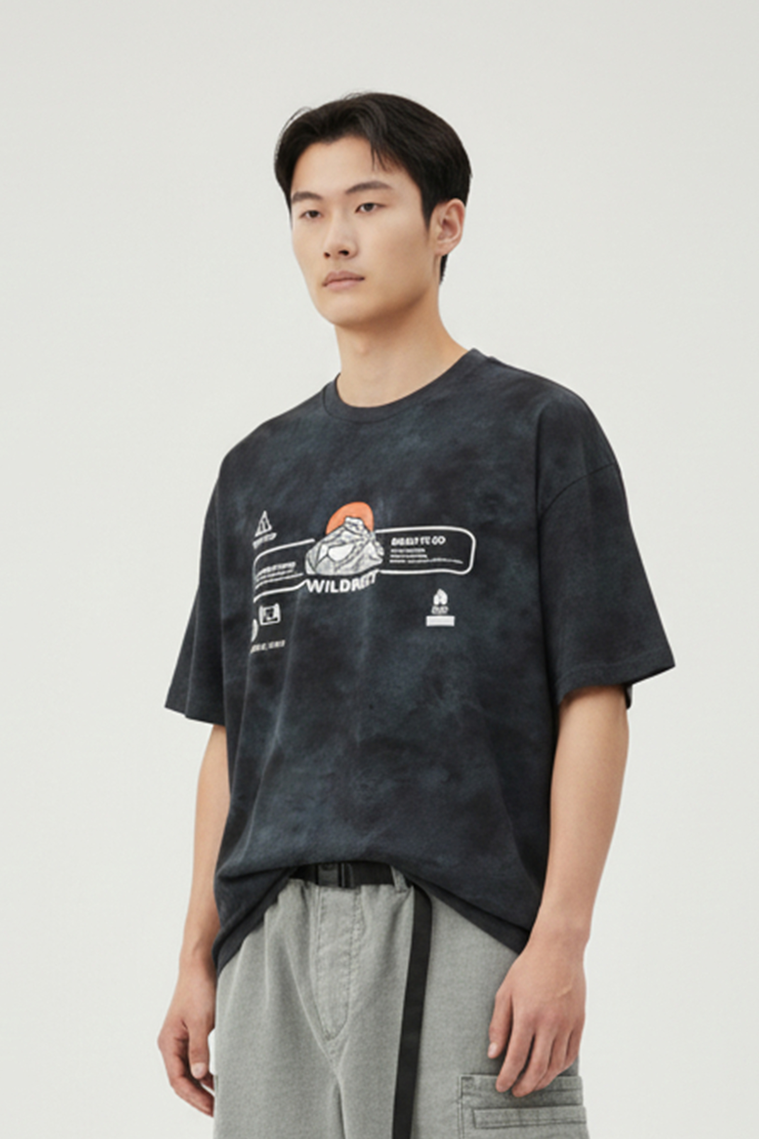 凹逗咖 扎染空氣層短袖上衣