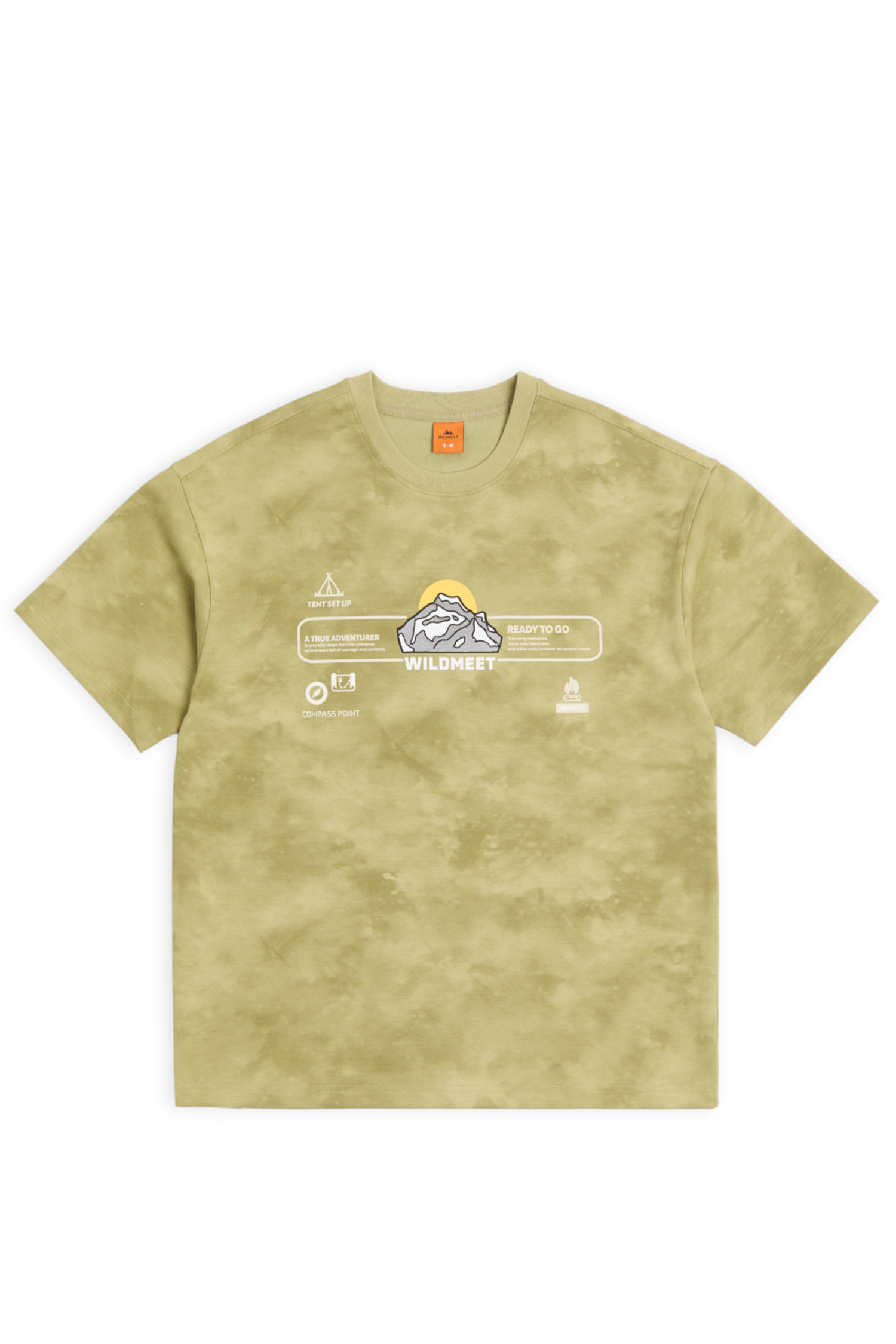 凹逗咖 扎染空氣層短袖上衣