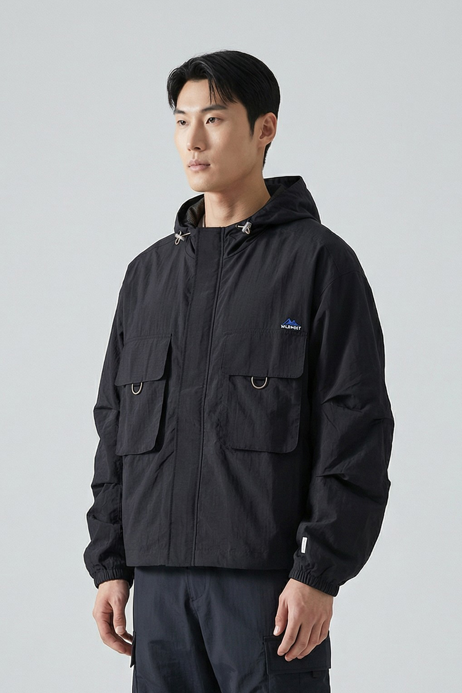 機能抗曬 瞬涼方格紋連帽外套