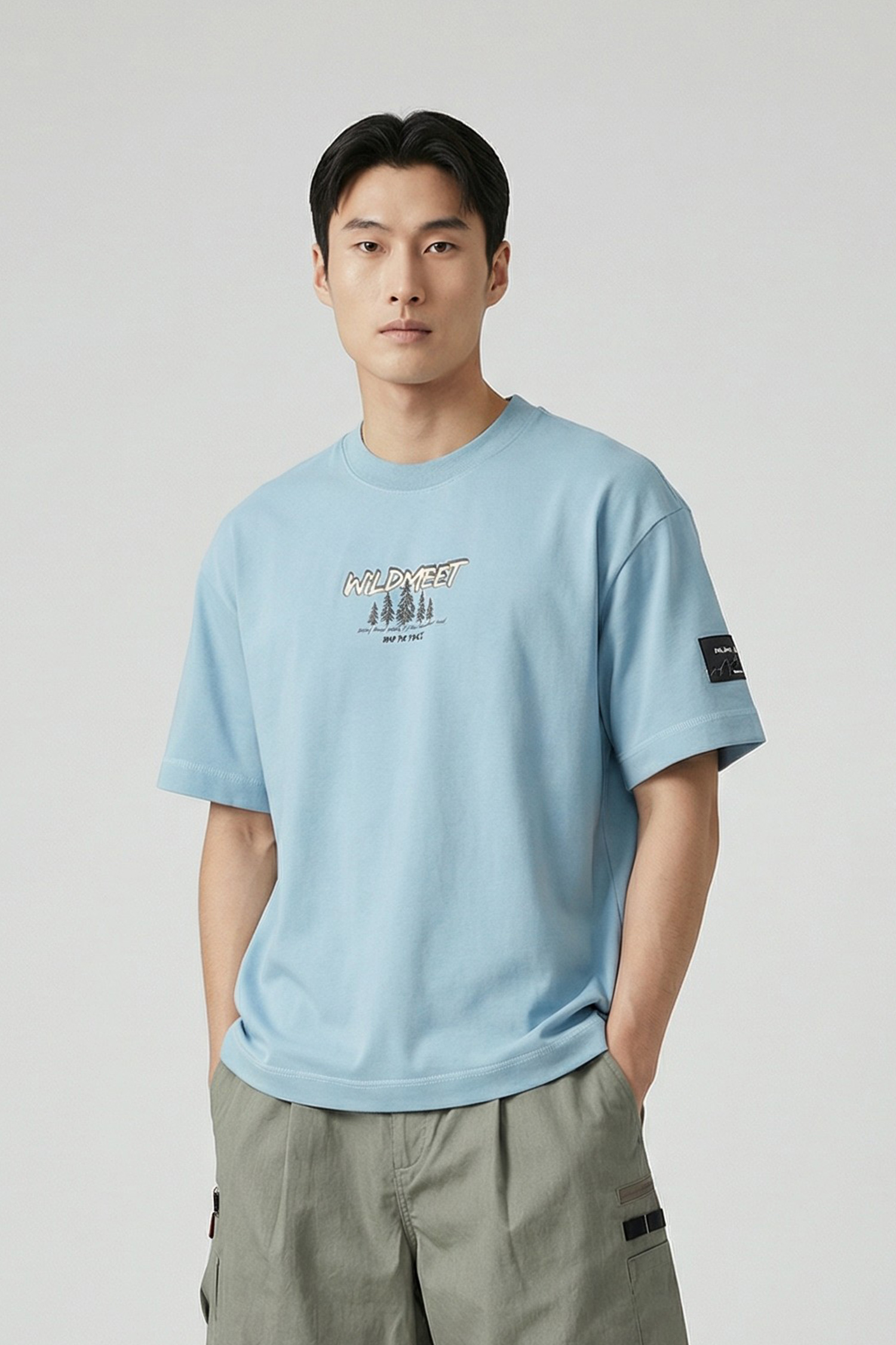 織紋空氣層 山林短袖上衣