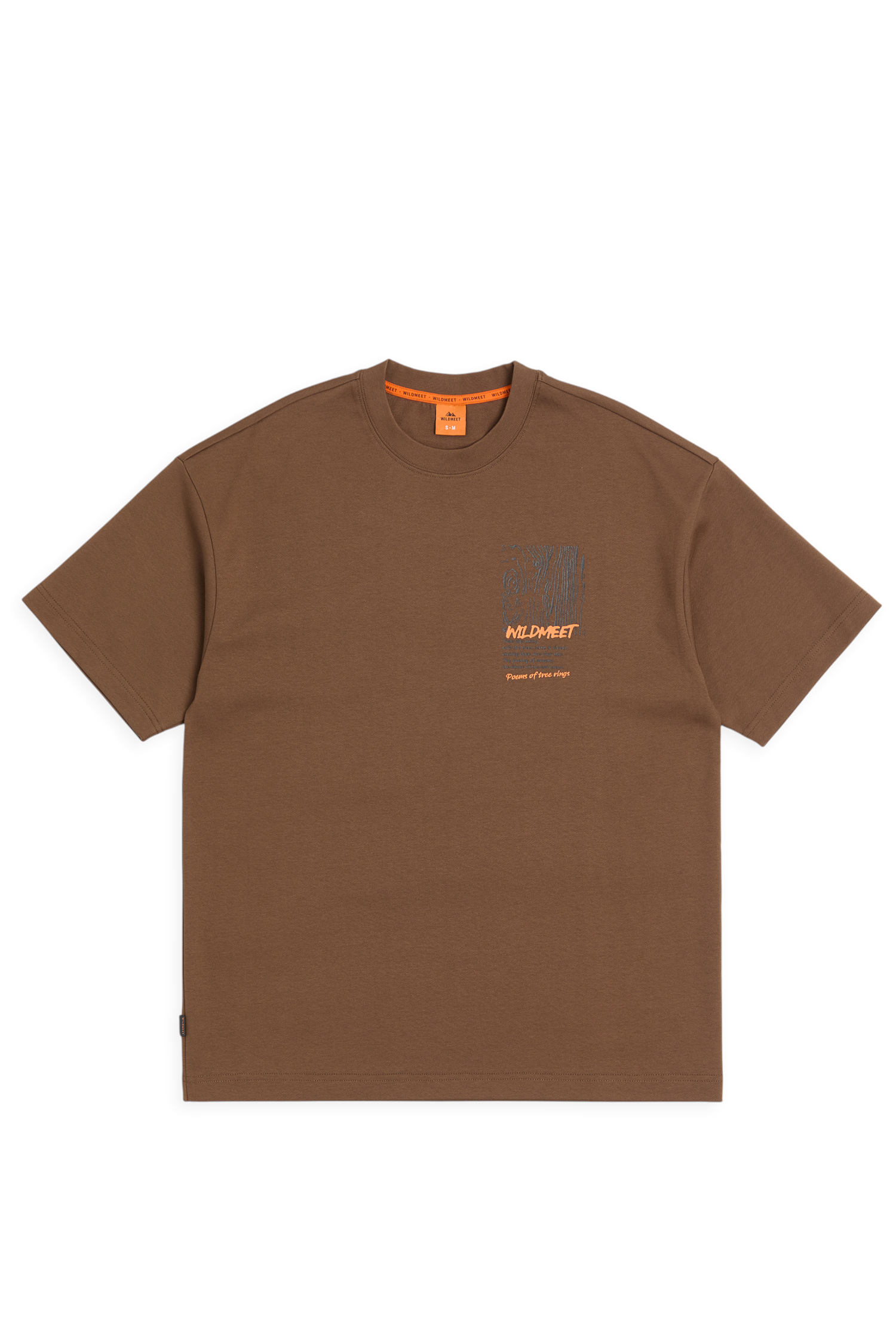 斜紋雙面木紋詩短袖上衣