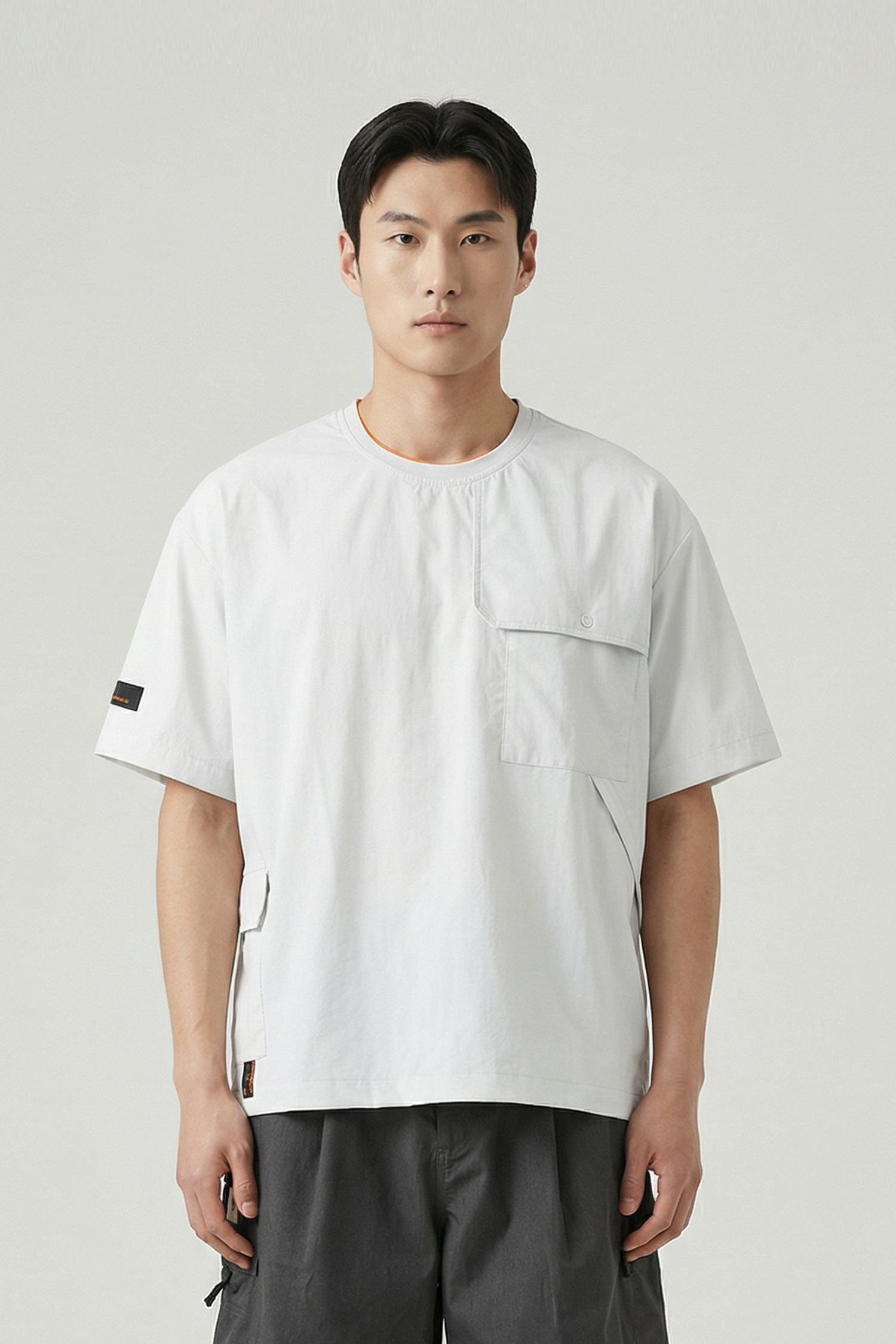 透氣活片貼袋短袖上衣