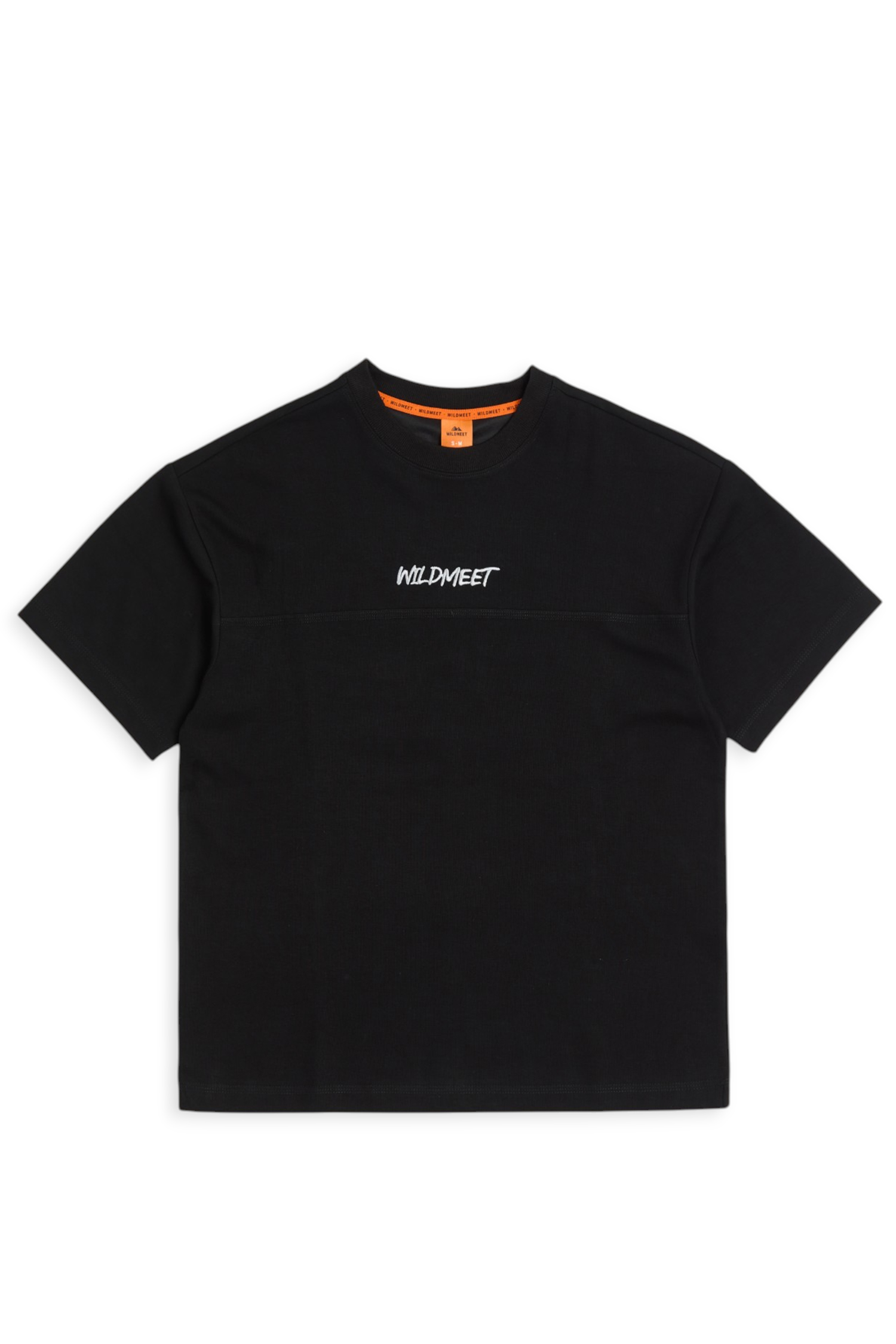 標記地圖印繡短袖上衣