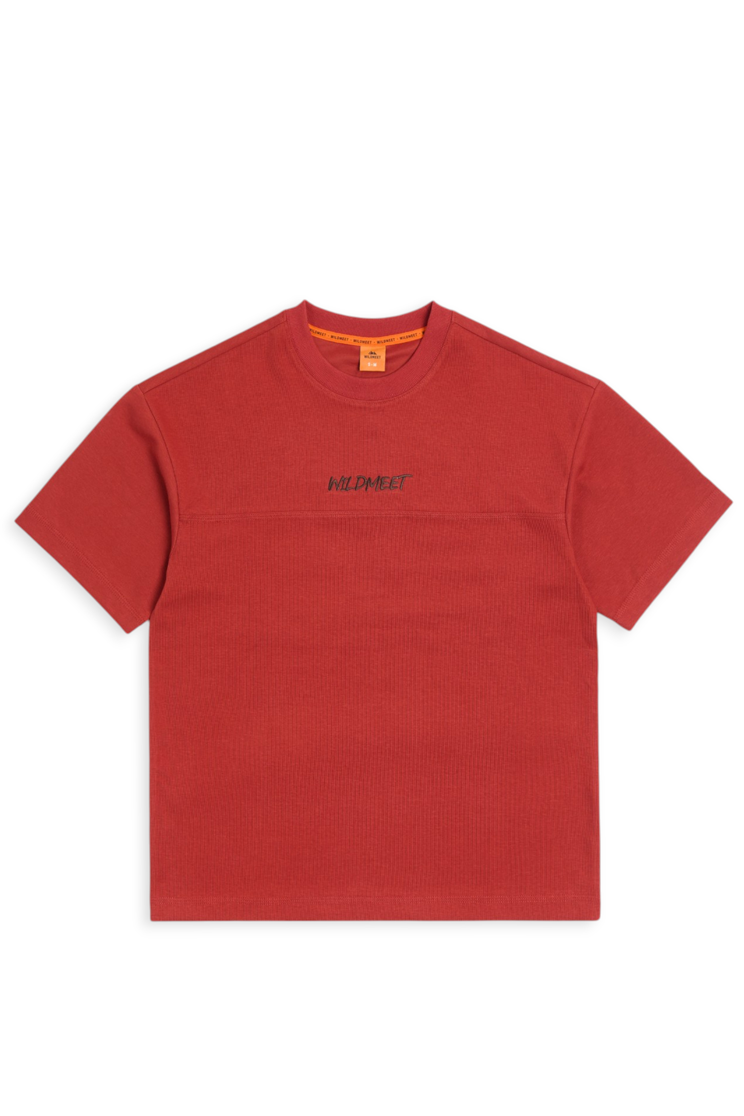 標記地圖印繡短袖上衣