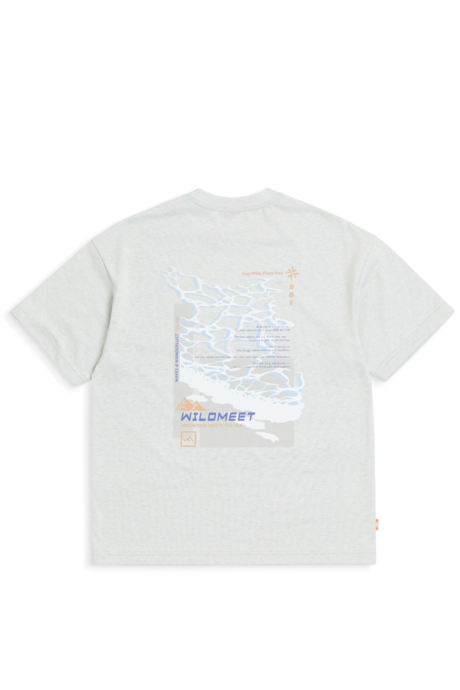 浪花速乾雙色短袖上衣