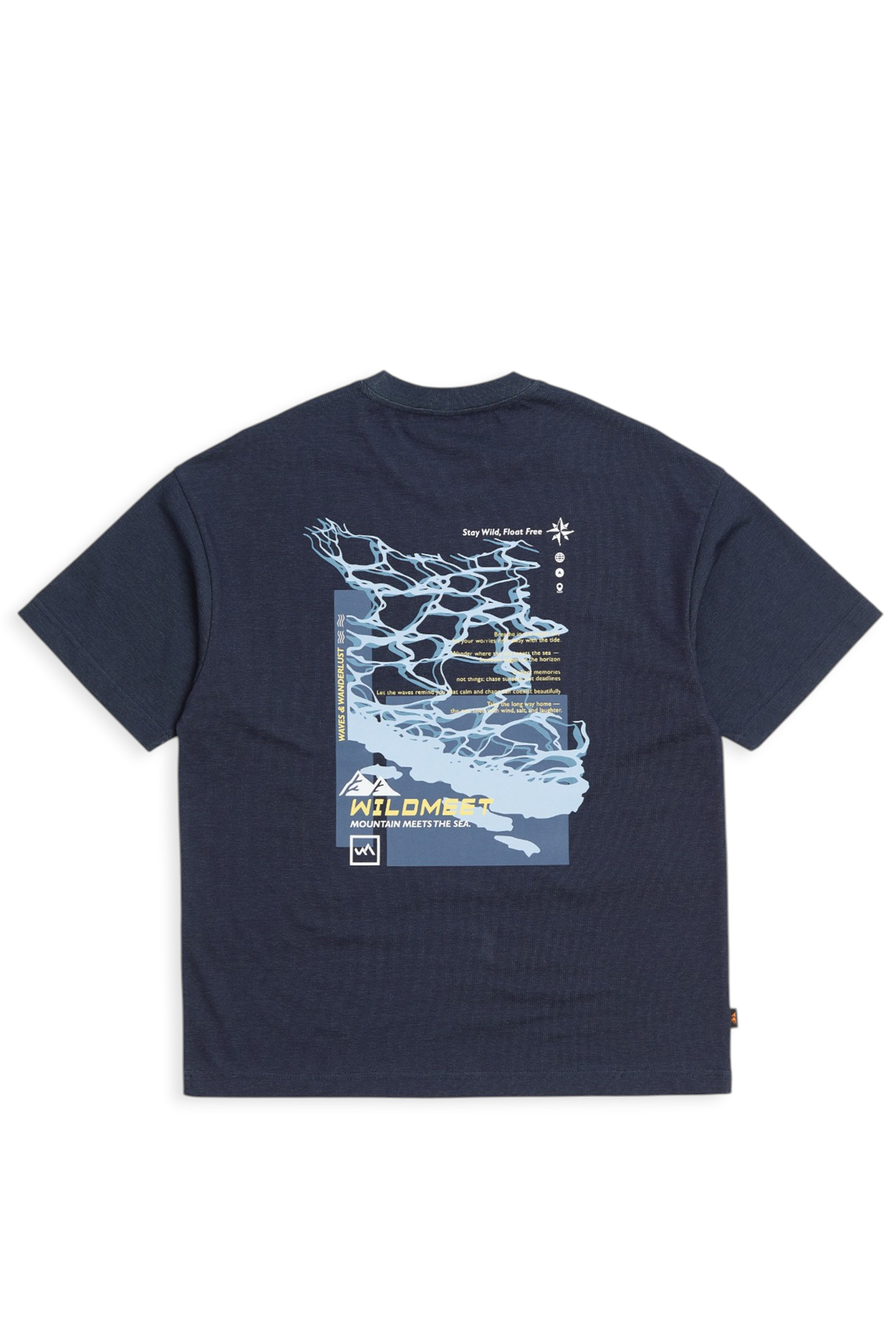 浪花速乾雙色短袖上衣