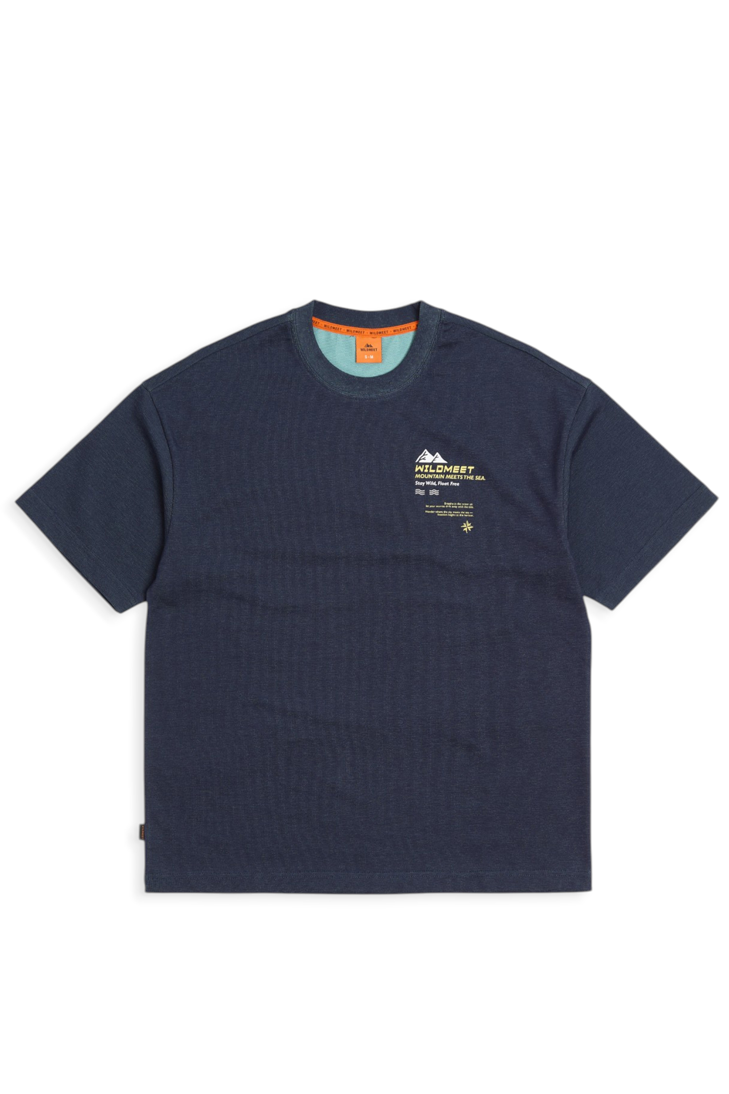 浪花速乾雙色短袖上衣