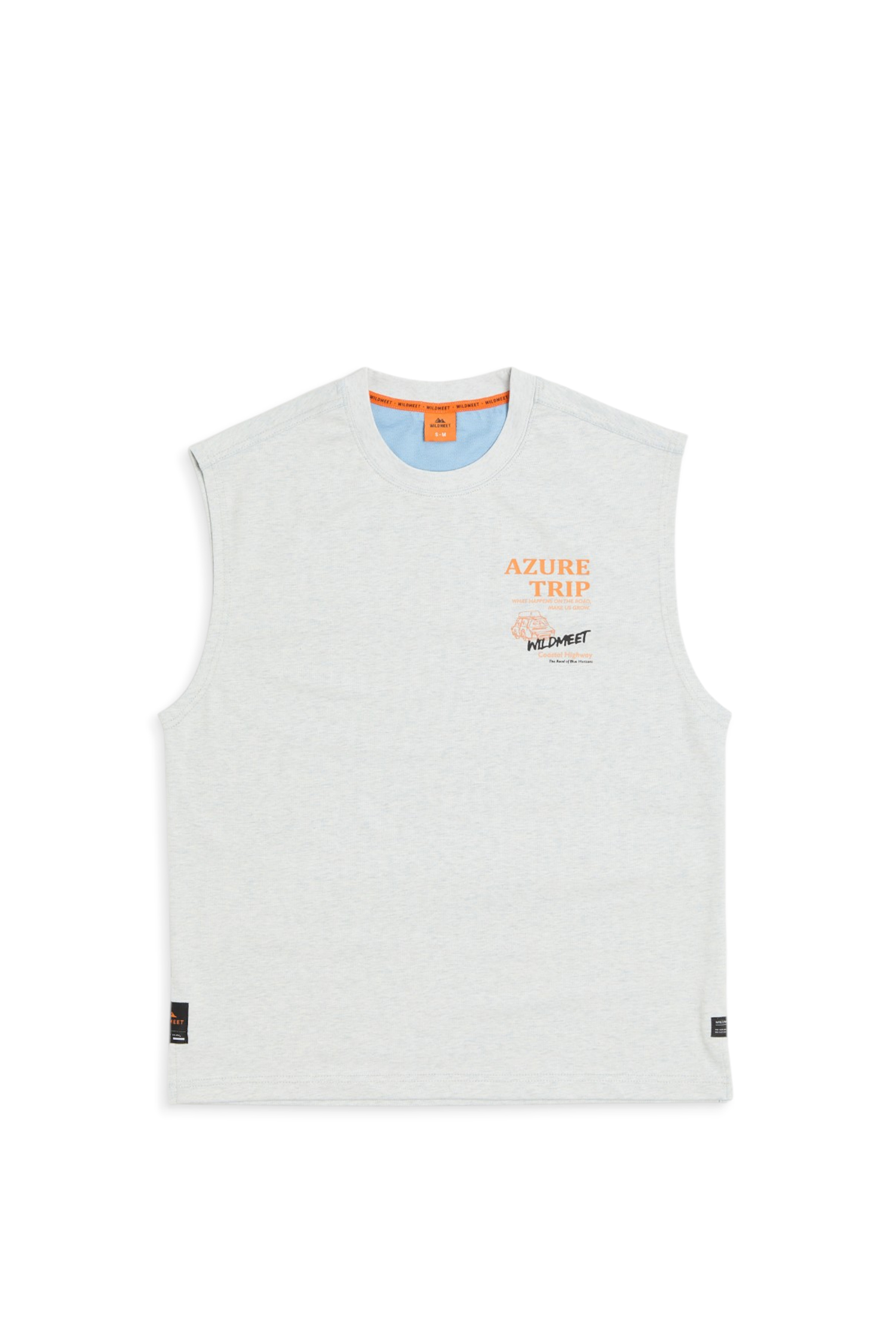 海岸速乾雙色無袖上衣