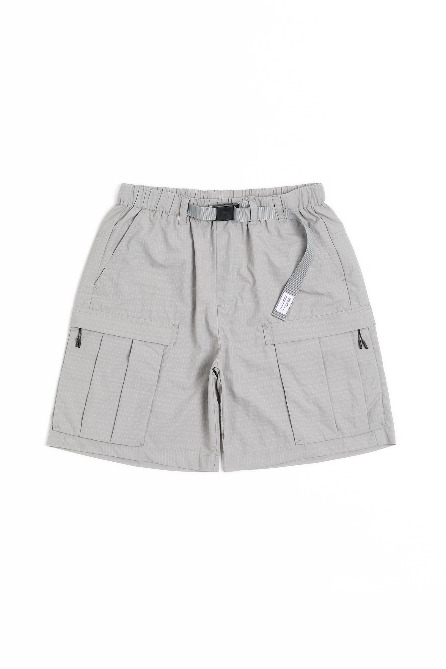 WILDMEET 尼龍格紋 戶外工裝短褲