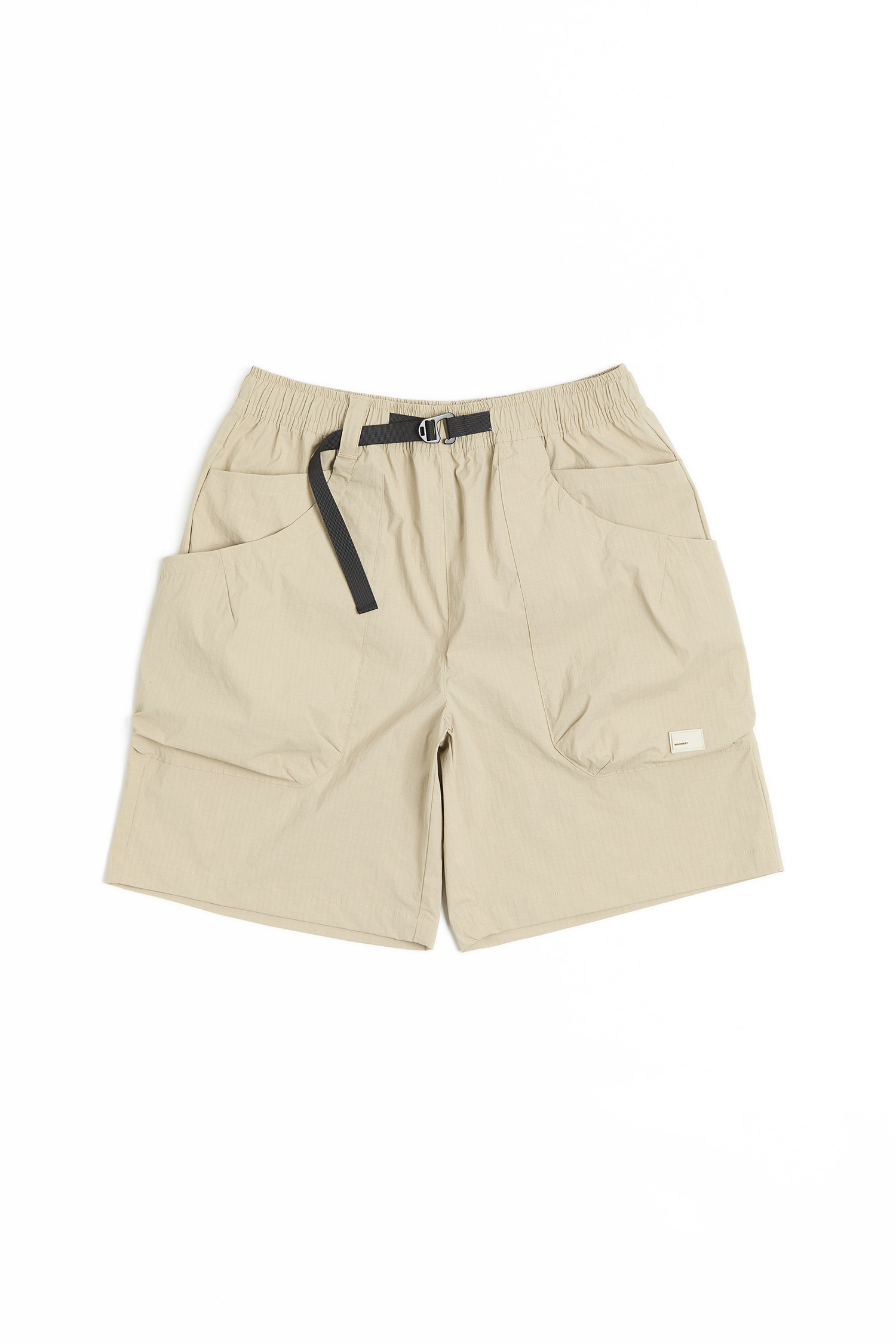 方格紋 棉感多口袋短褲