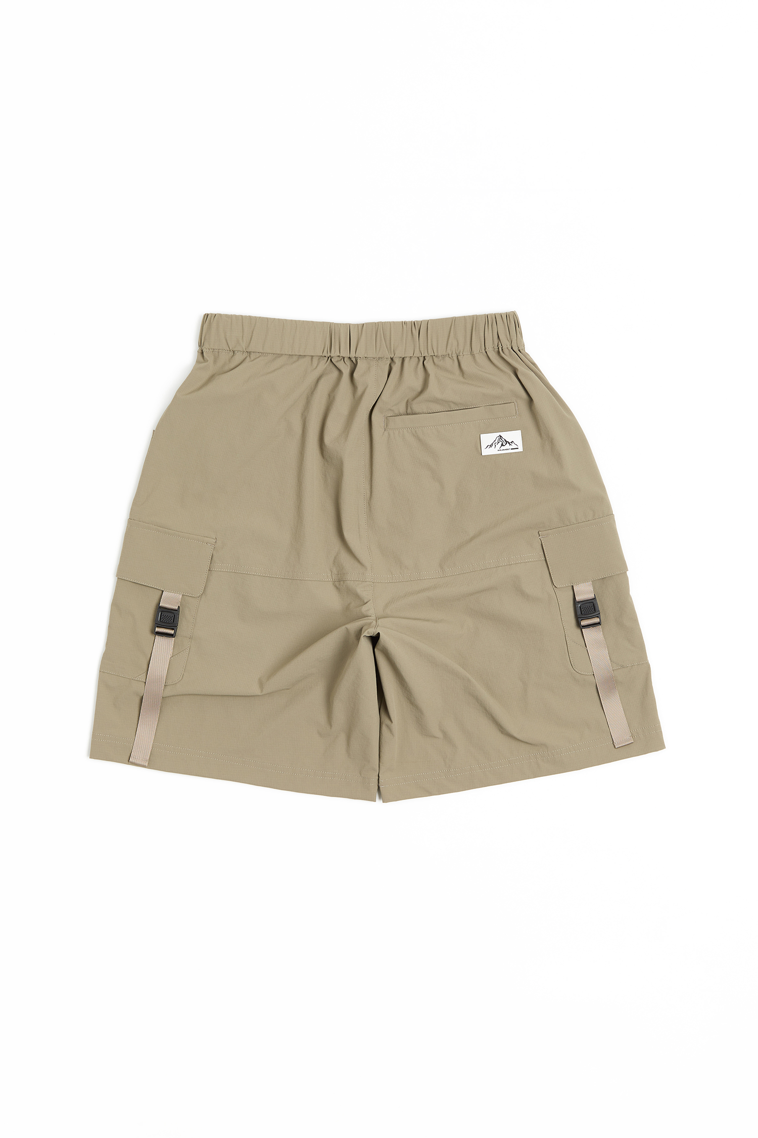 多口袋 四面彈細格短褲