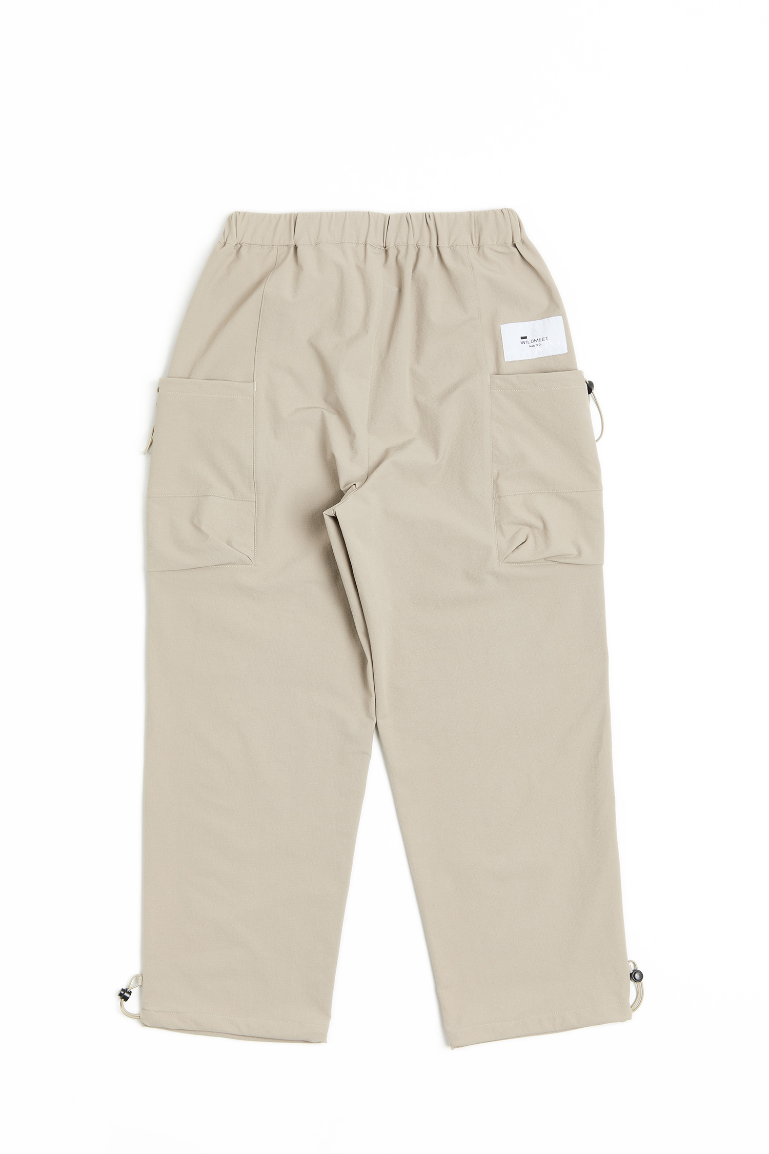 寬窄調節 水波紋戶外機能長褲