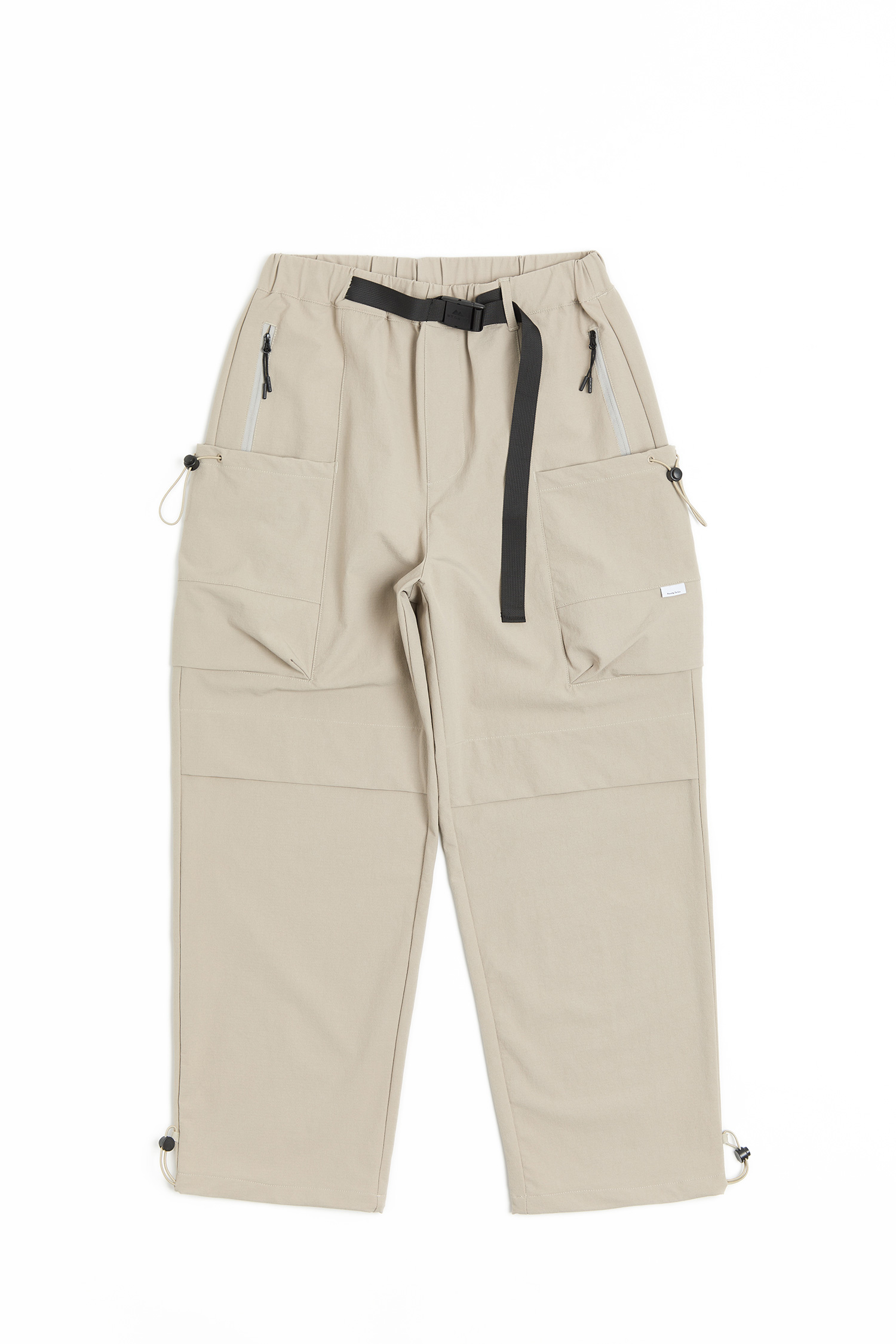 寬窄調節 水波紋戶外機能長褲