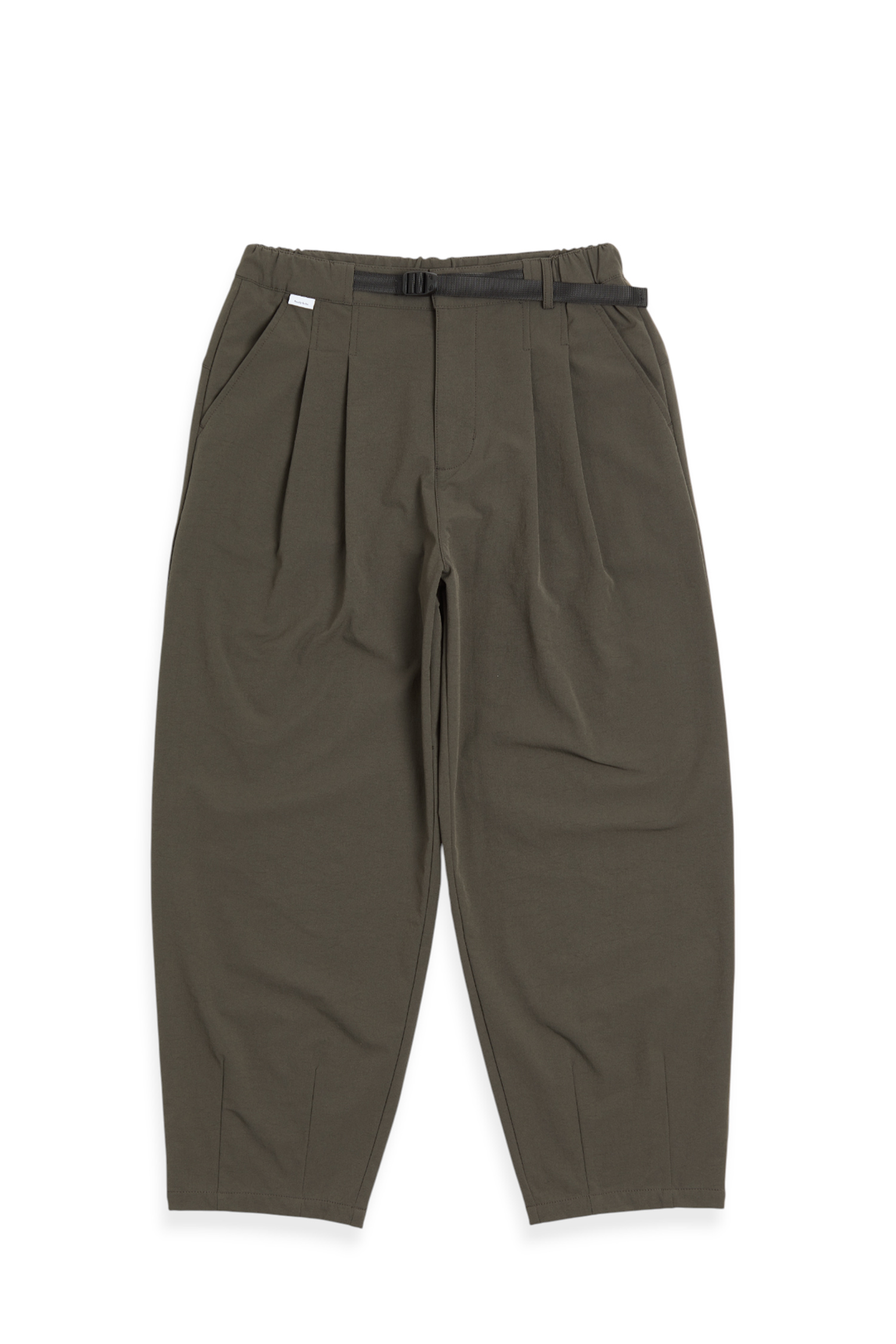 戶外機能 繭型輕磨毛打褶長褲