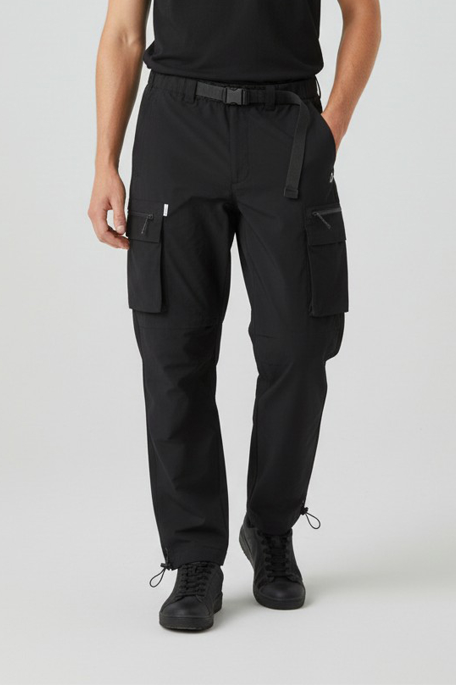 細格紋 機能彈性長褲(可拆式)