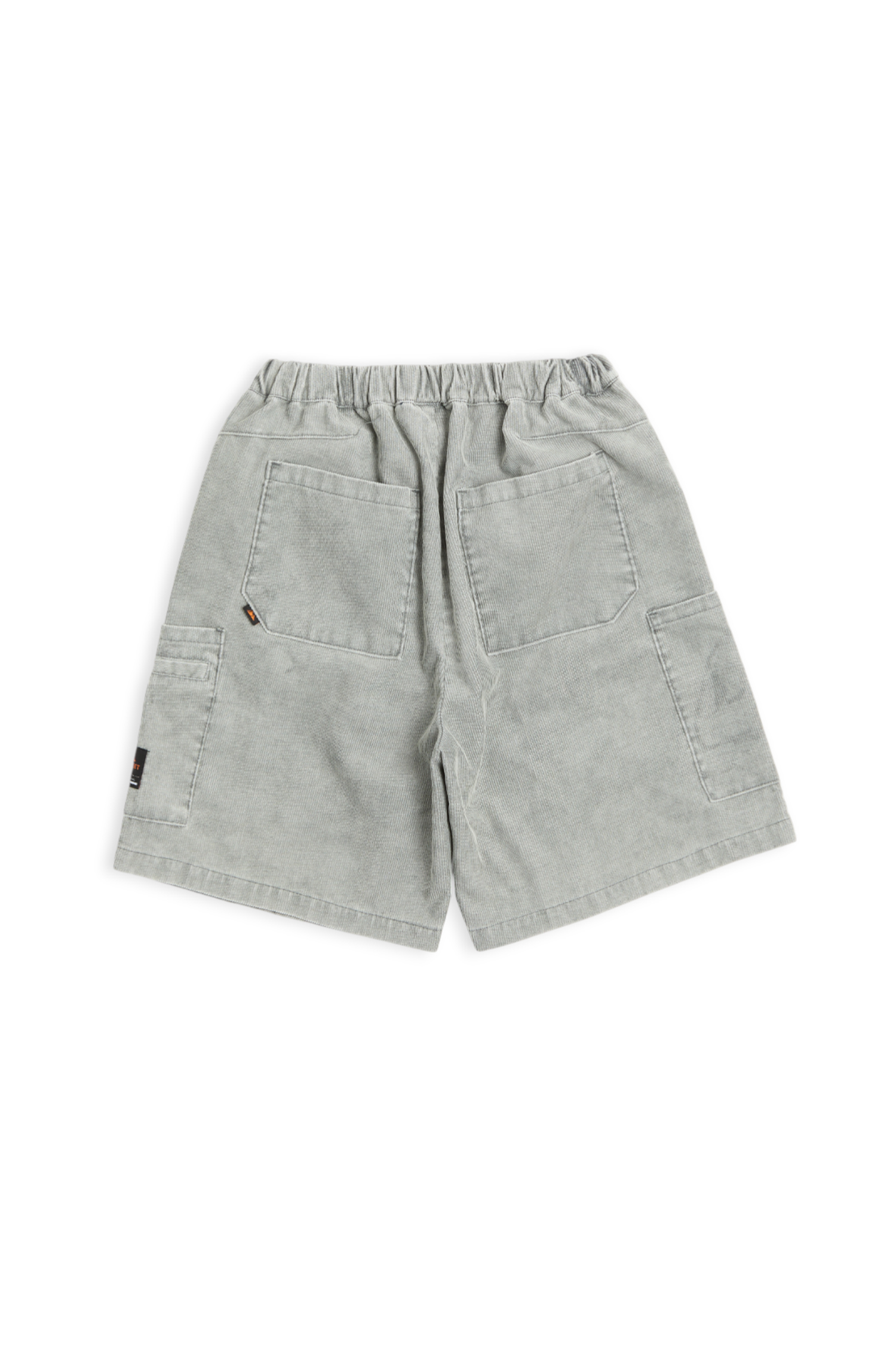 寬版貼袋 洗舊燈心絨短褲