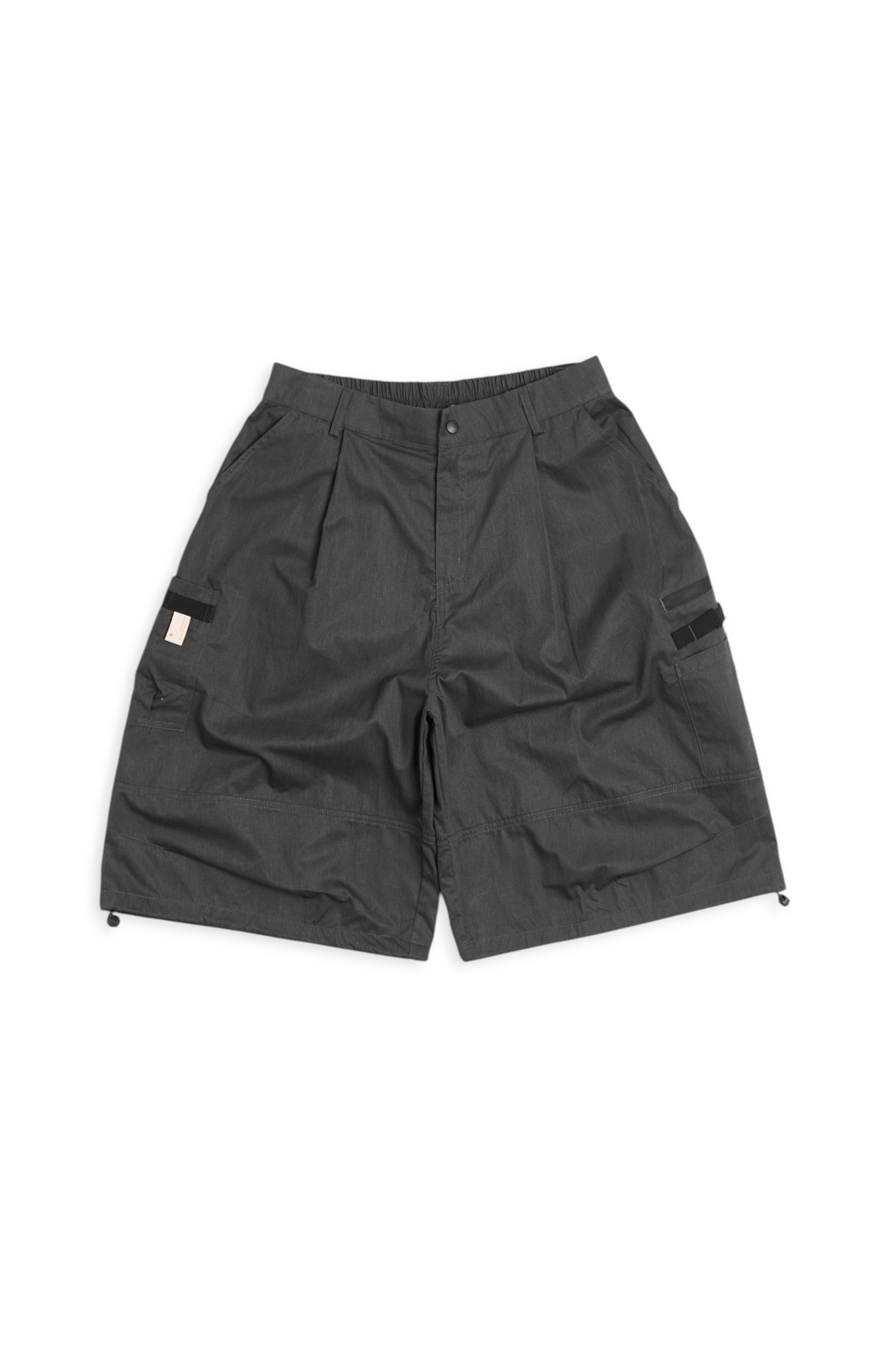 刷白斜紋過膝繭型短褲