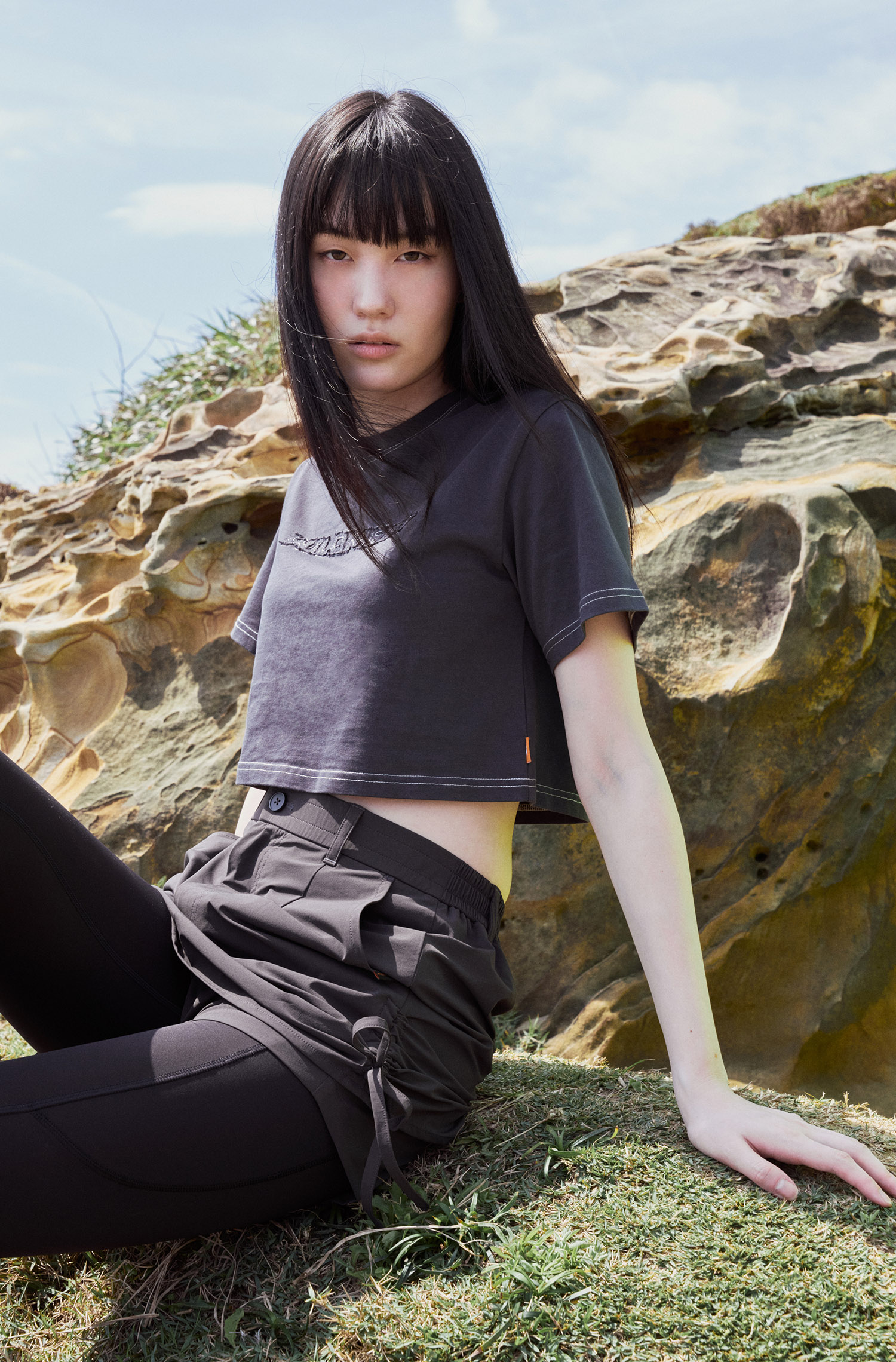 WILDMEET 涼感木醣醇 寬鬆短袖上衣(女)