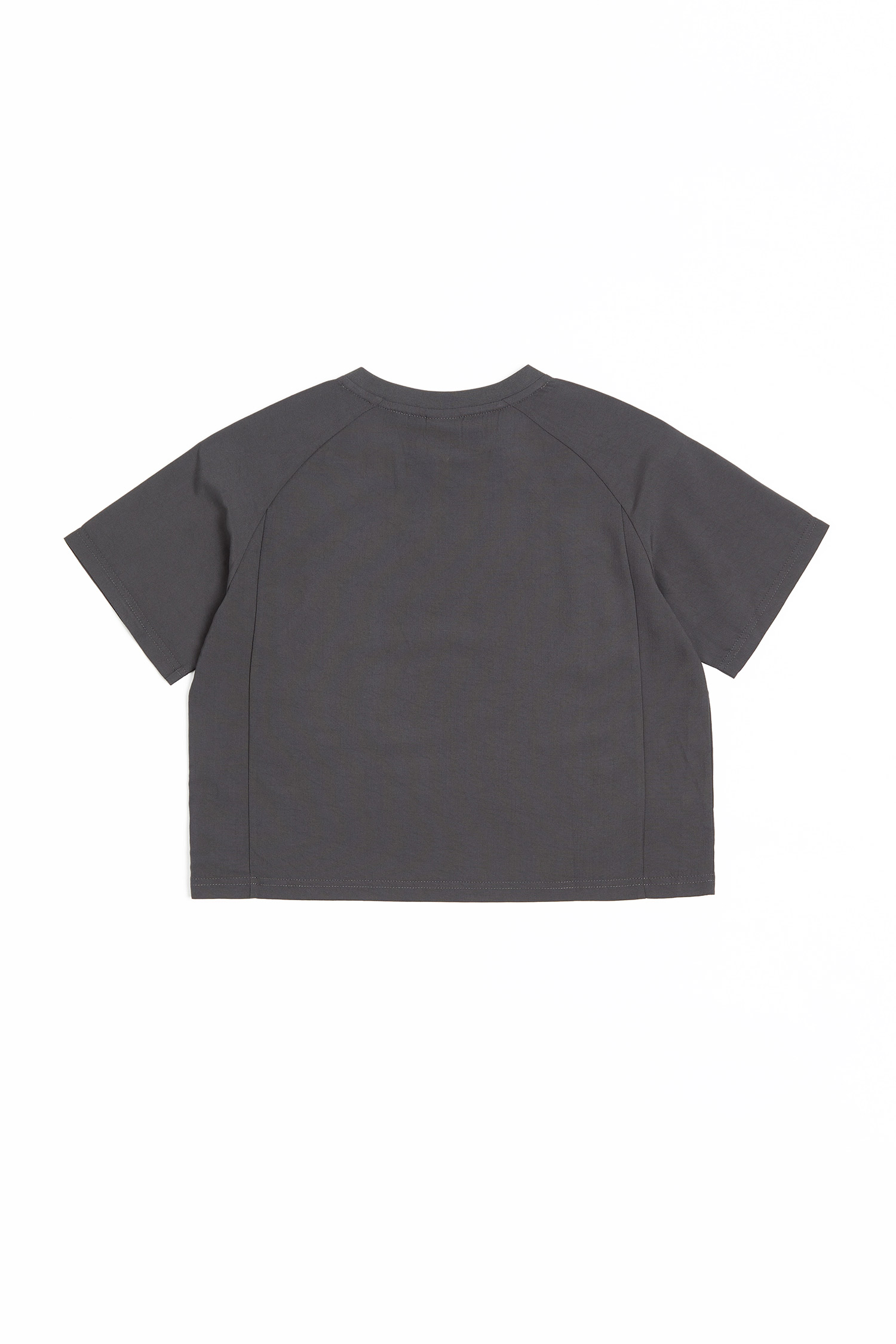 太空系列 斜拉鏈短版短袖上衣(女)