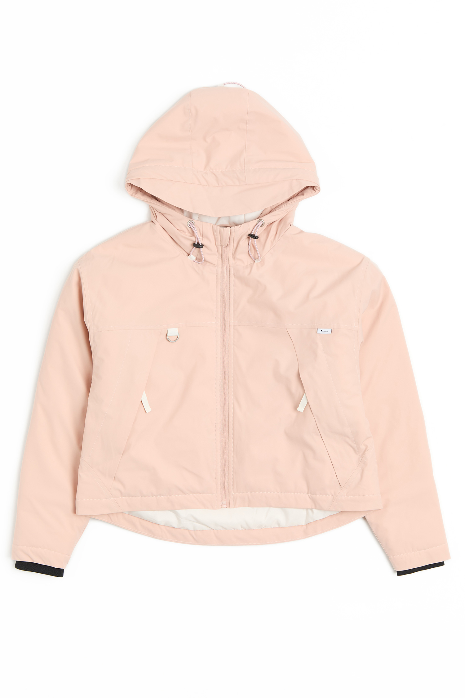 機能防潑水 短版鋪棉外套(女)